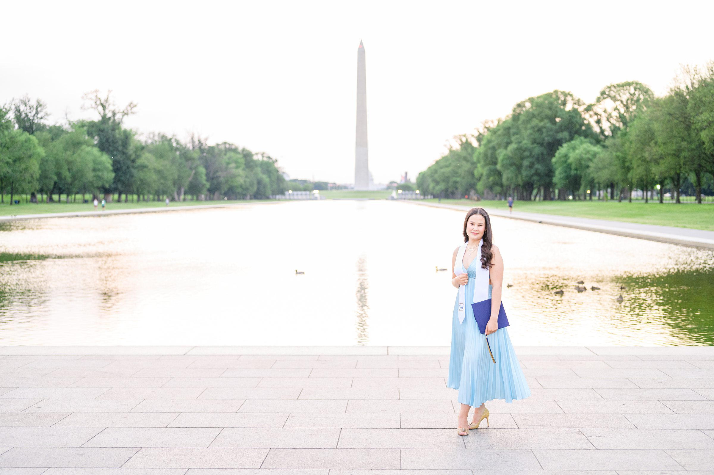 GW Grad Session on the National Mall photographed by Baltimore Photographer Cait Kramer