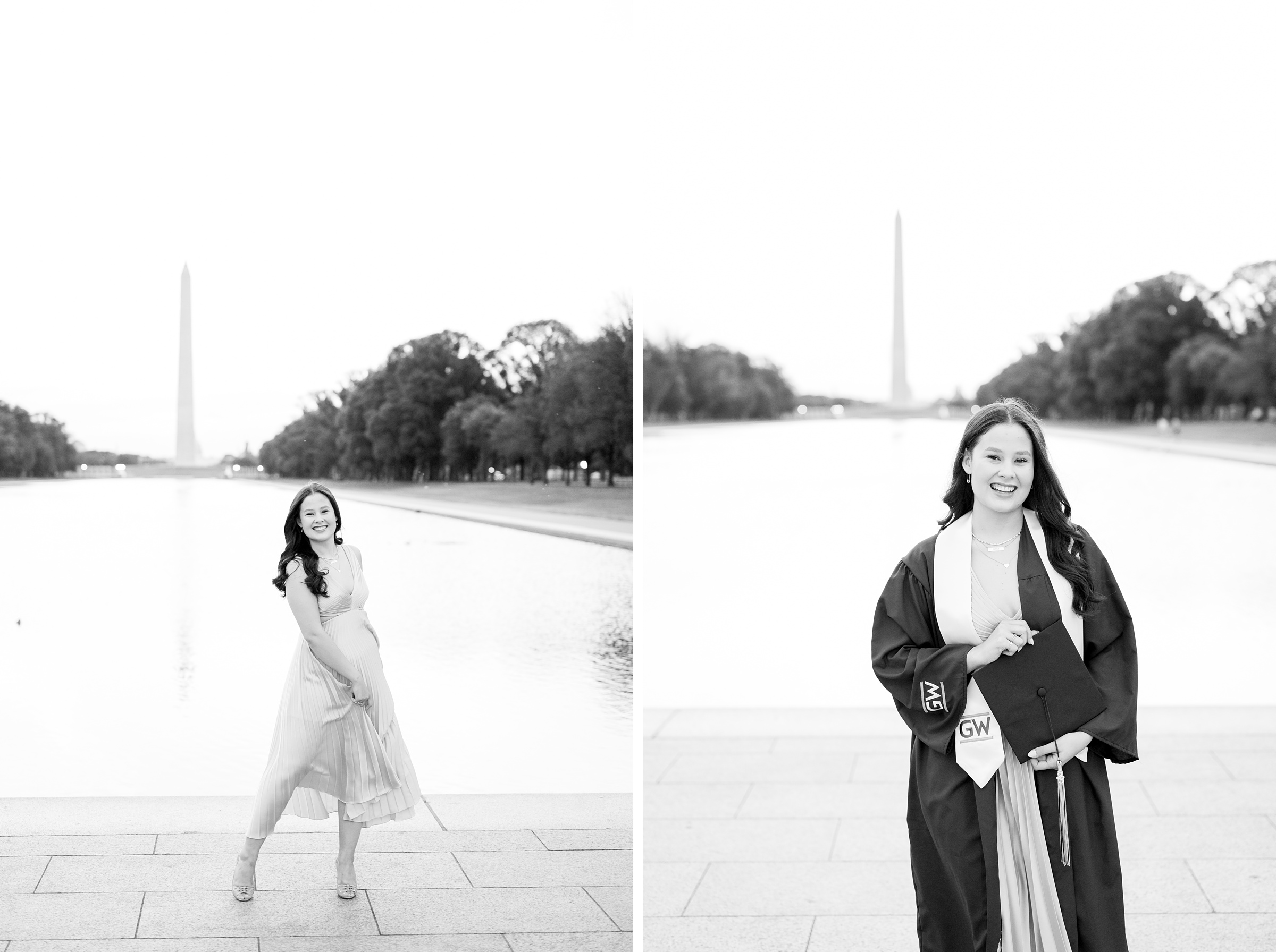 GW Grad Session on the National Mall photographed by Baltimore Photographer Cait Kramer