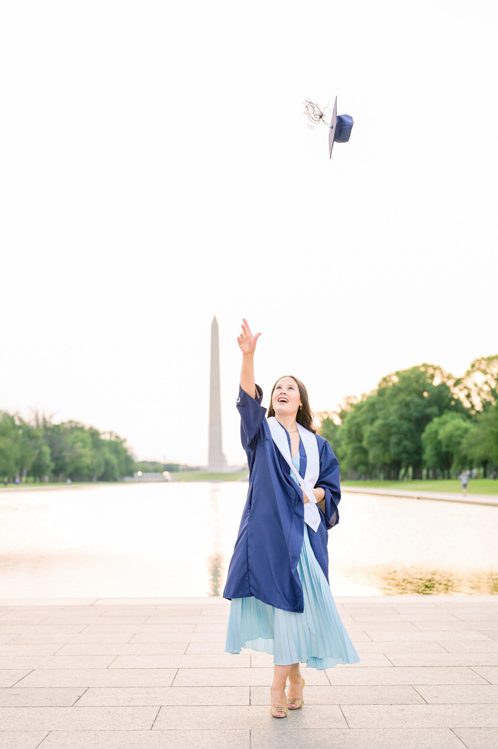 GW Grad Session on the National Mall photographed by Baltimore Photographer Cait Kramer