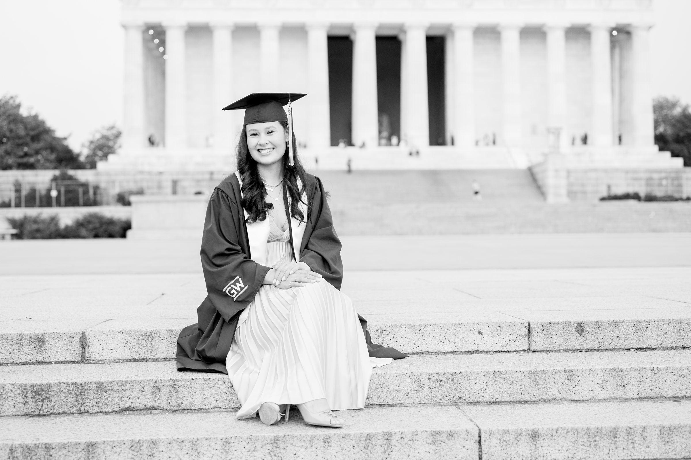 GW Grad Session on the National Mall photographed by Baltimore Photographer Cait Kramer