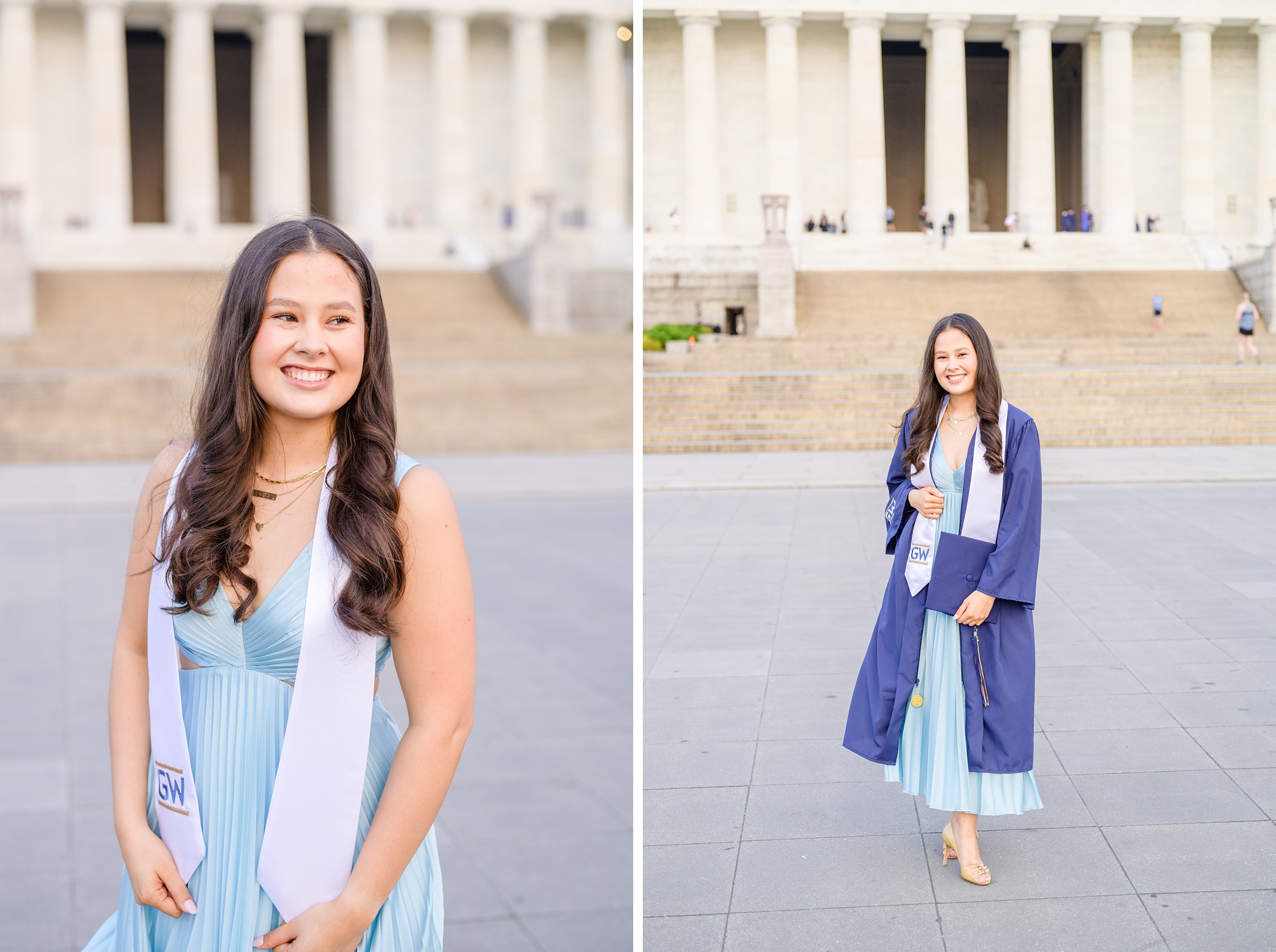 GW Grad Session on the National Mall photographed by Baltimore Photographer Cait Kramer