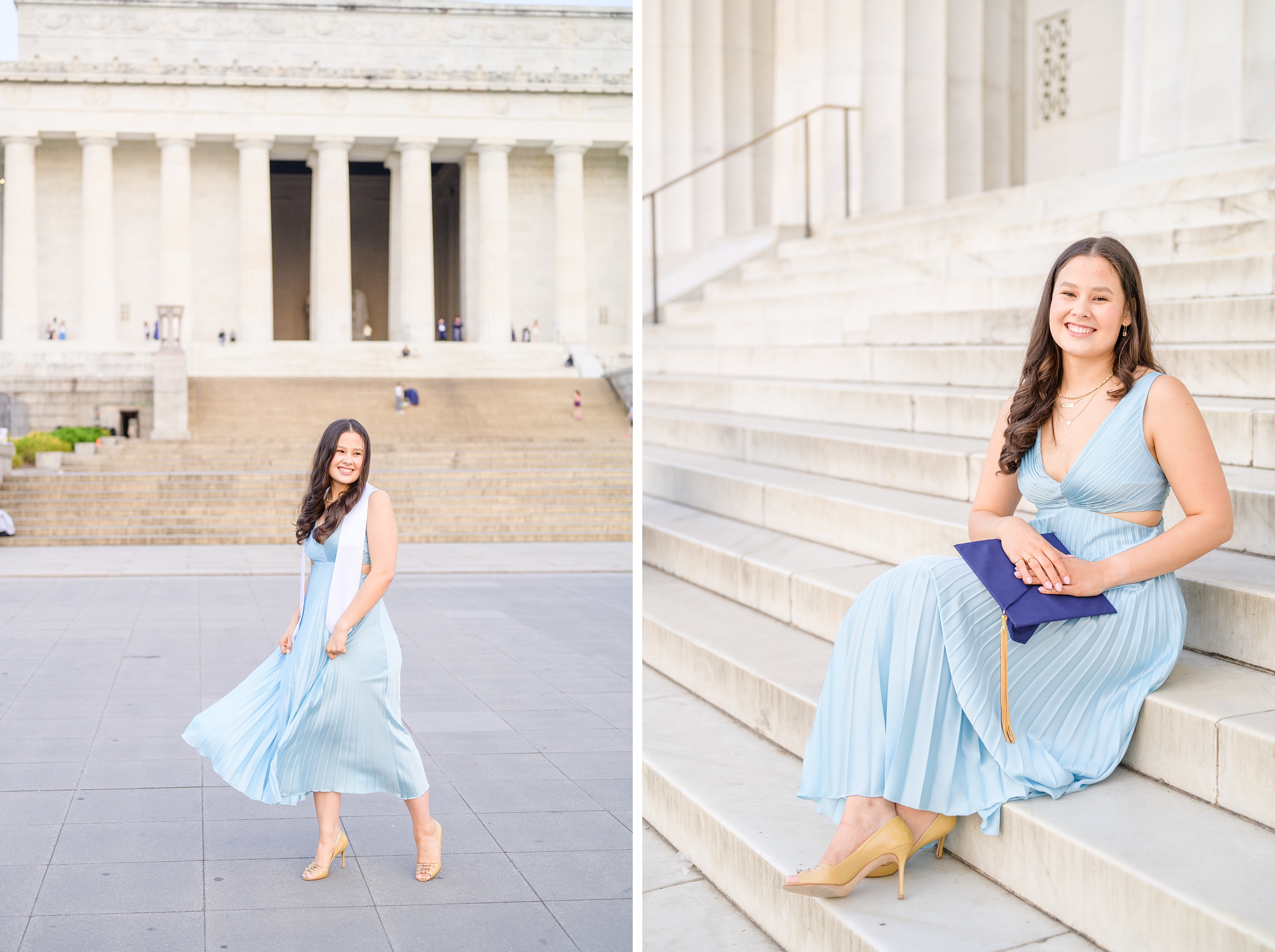 GW Grad Session on the National Mall photographed by Baltimore Photographer Cait Kramer