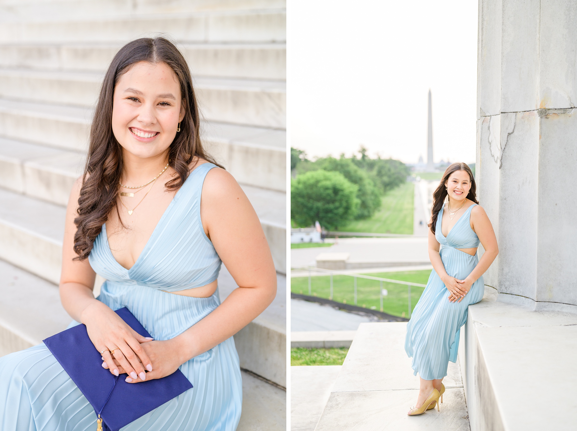 GW Grad Session on the National Mall photographed by Baltimore Photographer Cait Kramer