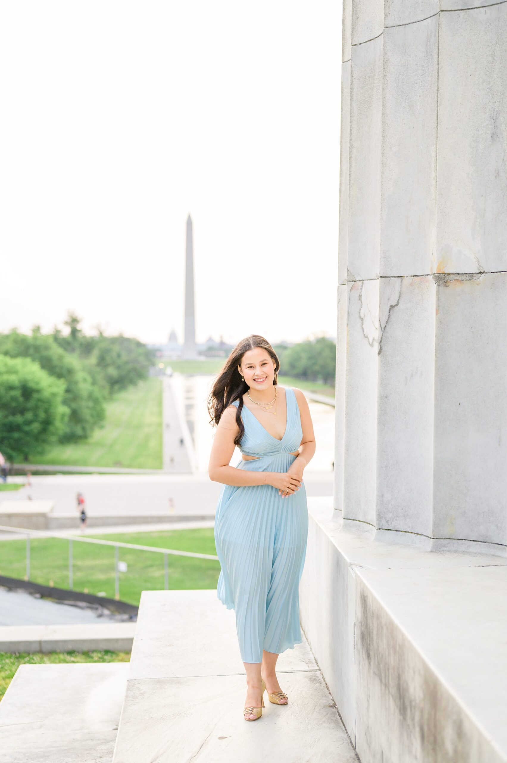 GW Grad Session on the National Mall photographed by Baltimore Photographer Cait Kramer