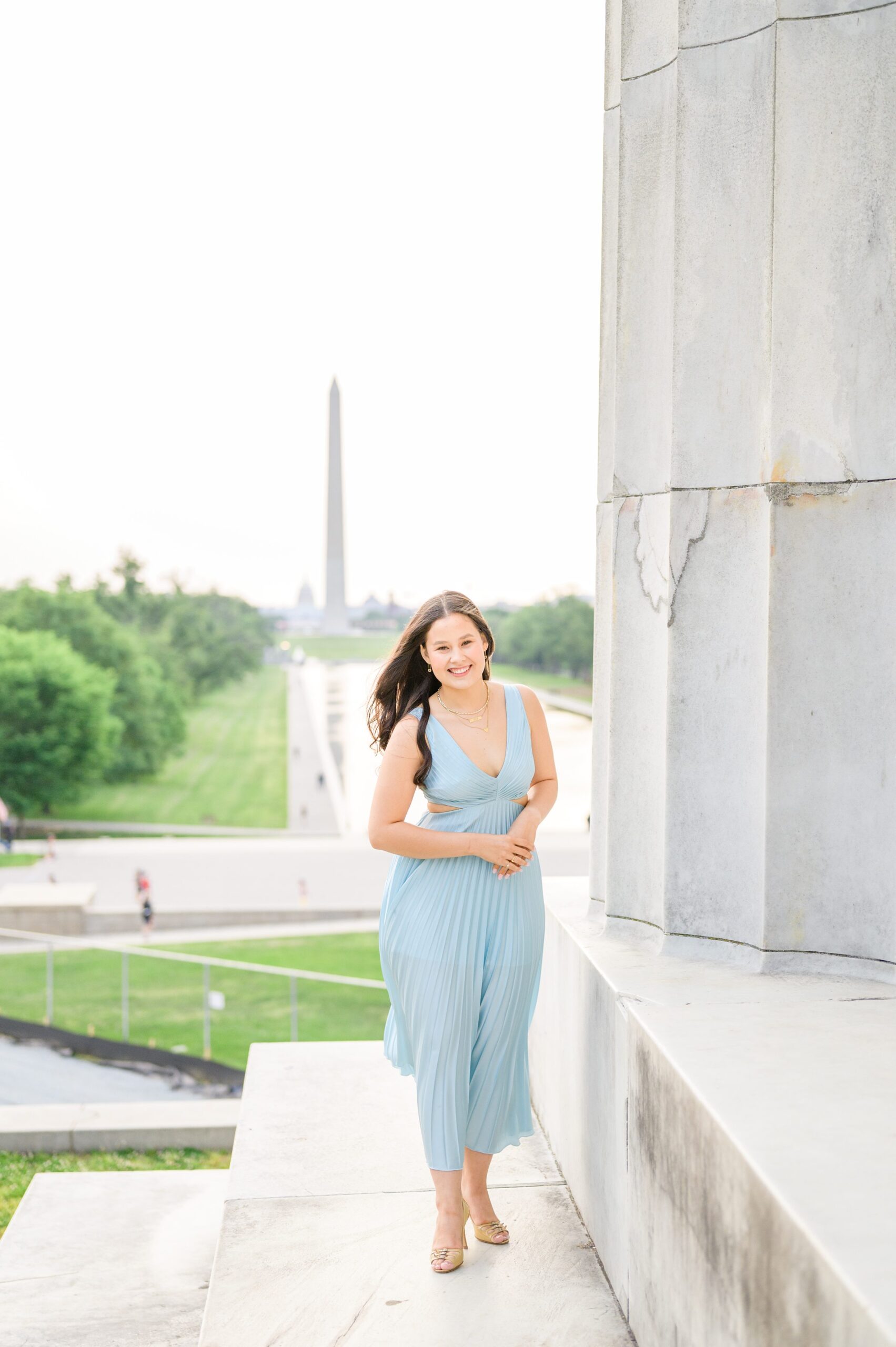 GW Grad Session on the National Mall photographed by Baltimore Photographer Cait Kramer