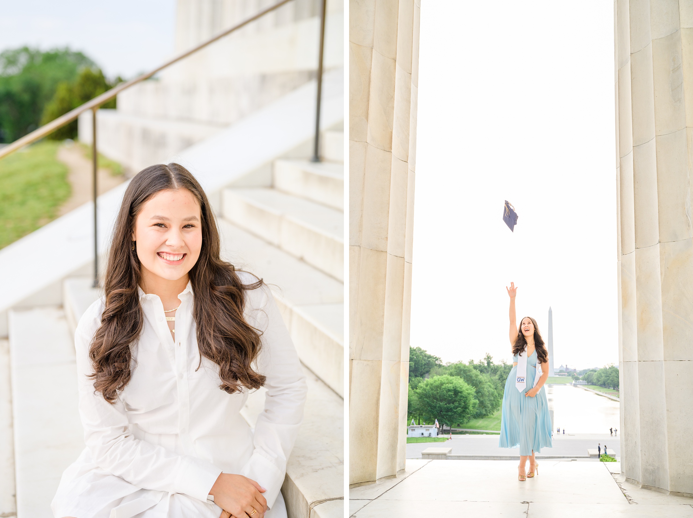 GW Grad Session on the National Mall photographed by Baltimore Photographer Cait Kramer