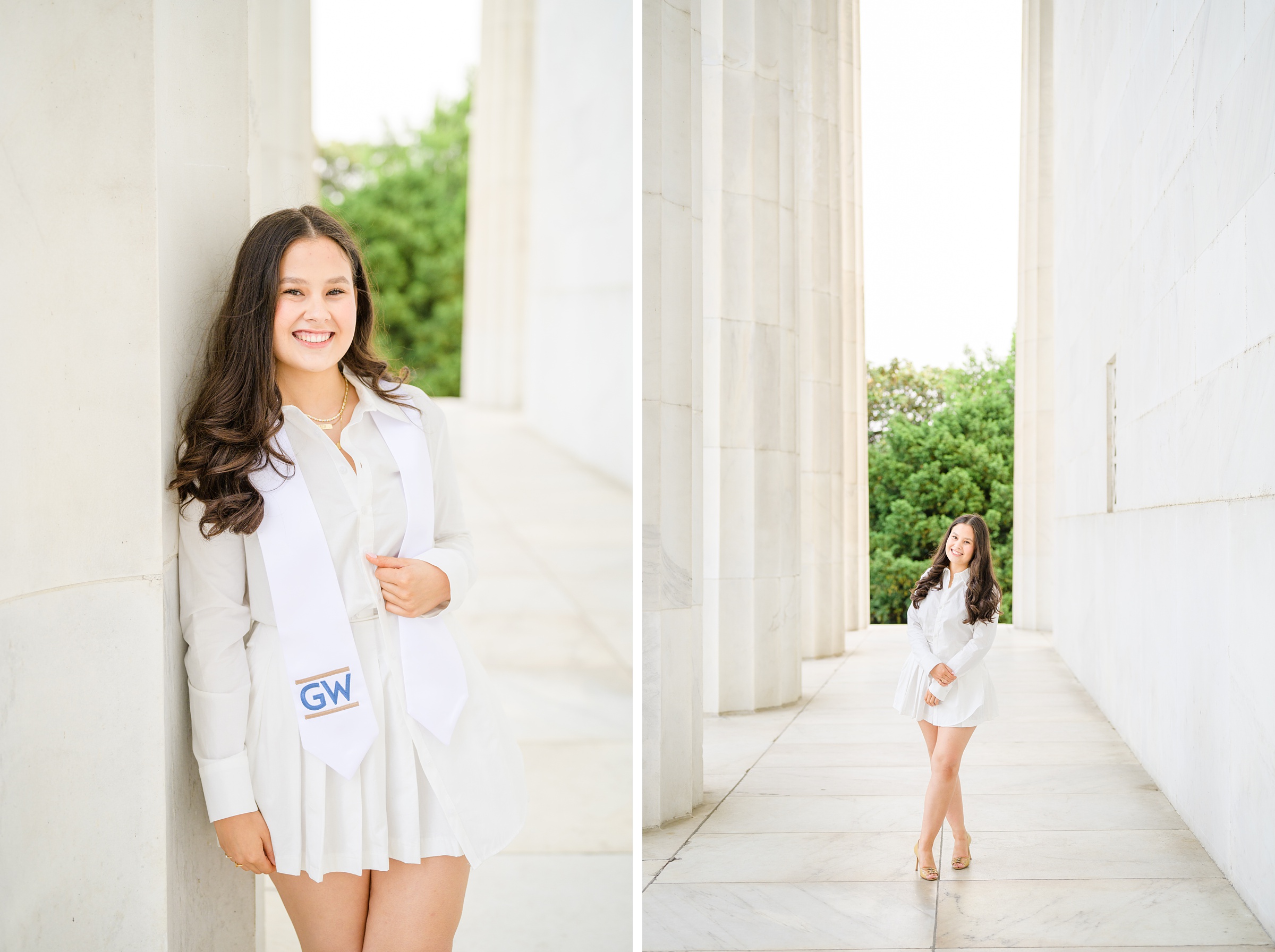 GW Grad Session on the National Mall photographed by Baltimore Photographer Cait Kramer