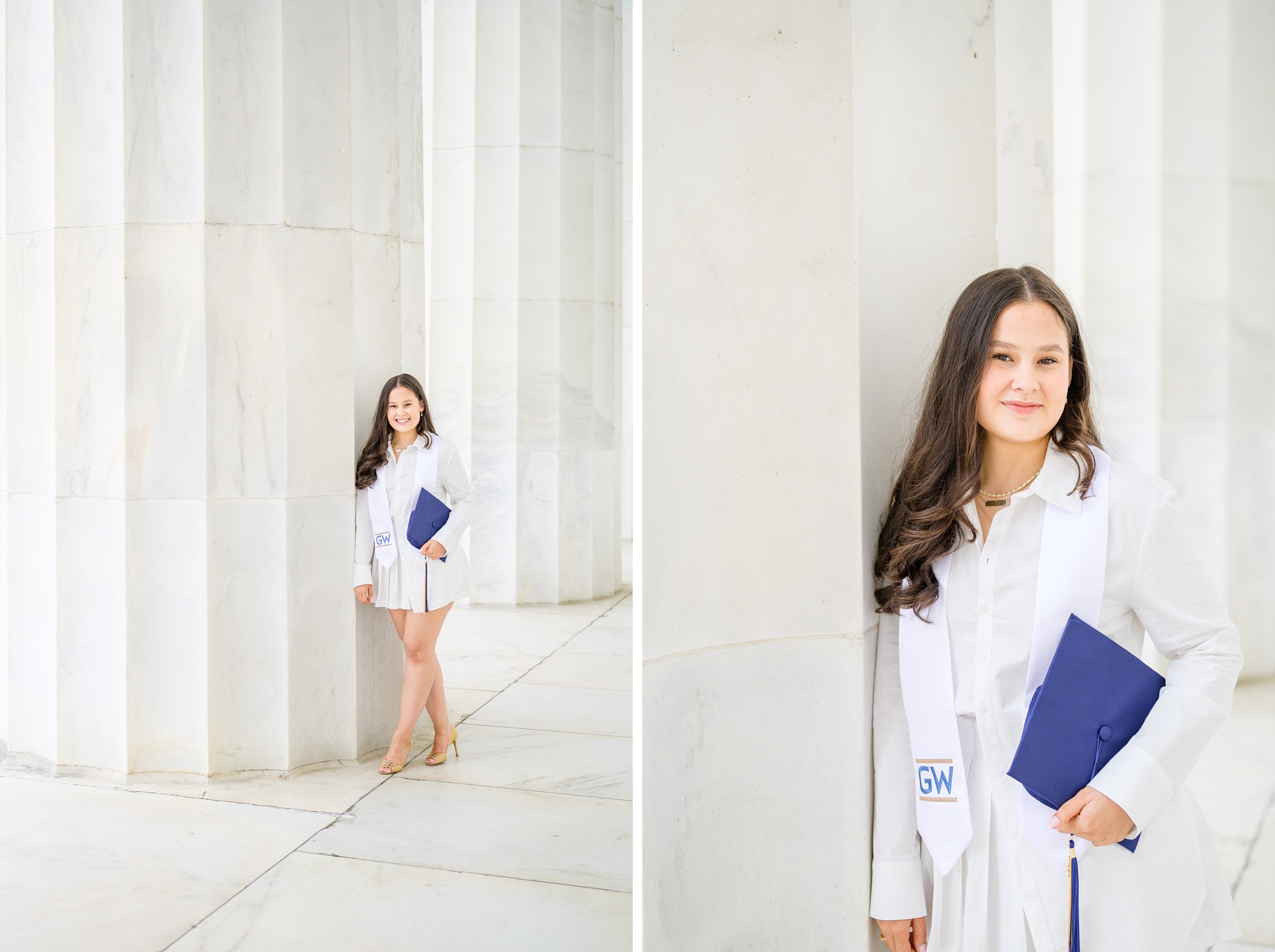 GW Grad Session on the National Mall photographed by Baltimore Photographer Cait Kramer