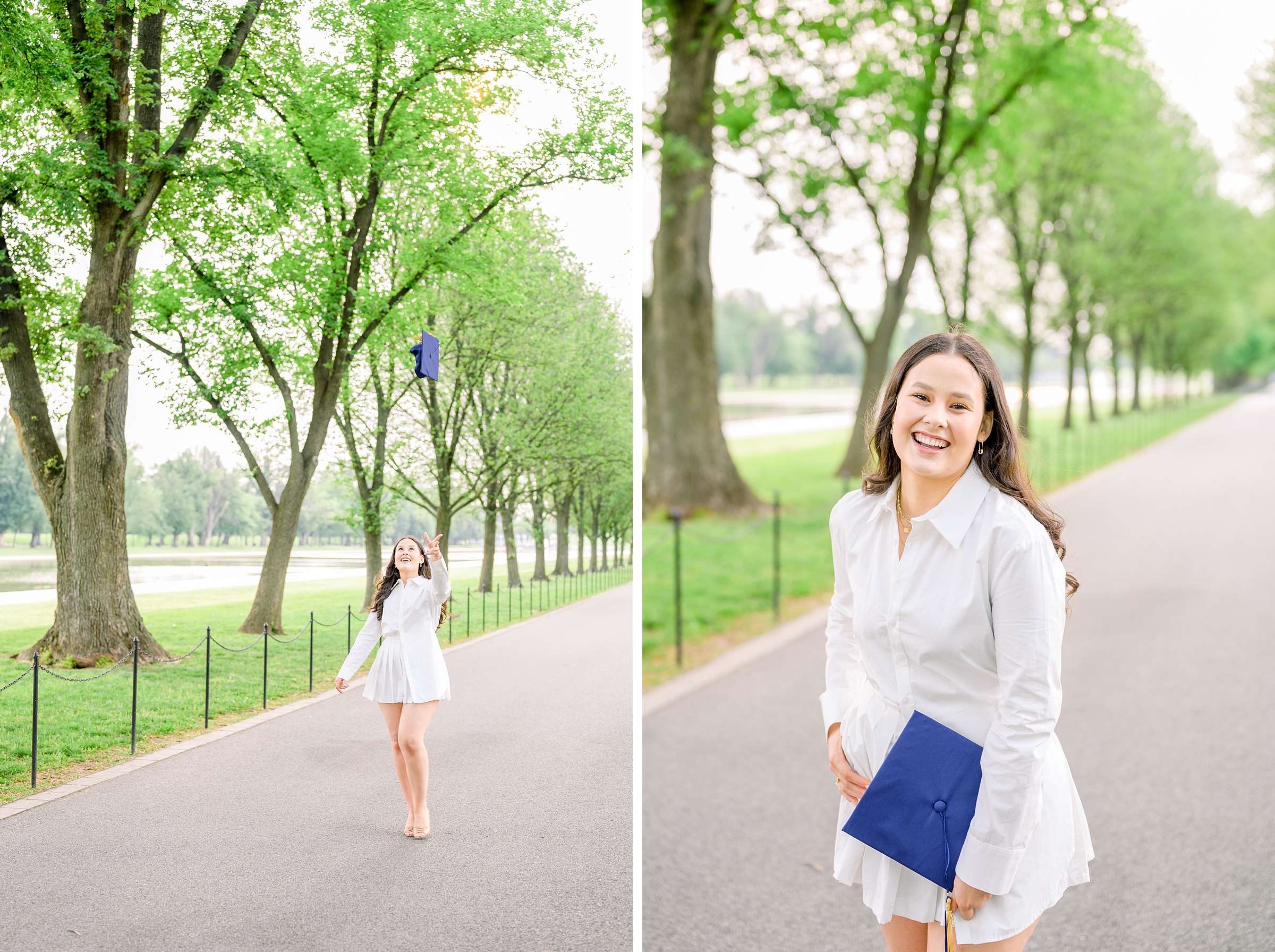 GW Grad Session on the National Mall photographed by Baltimore Photographer Cait Kramer