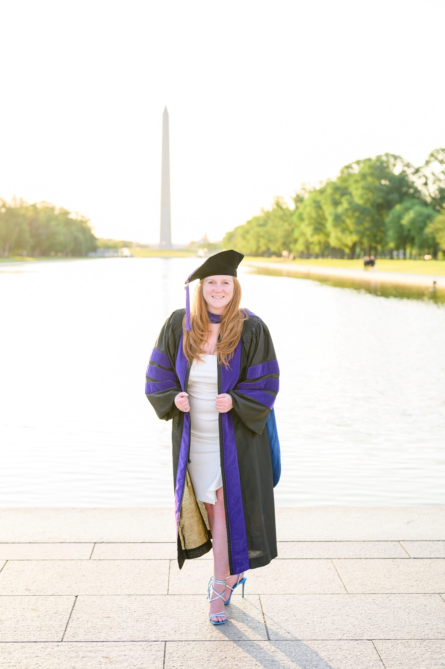 Brittany's Law School Grad Portraits on the National Mall in Washington DC photographed by Baltimore Photographer Cait Kramer