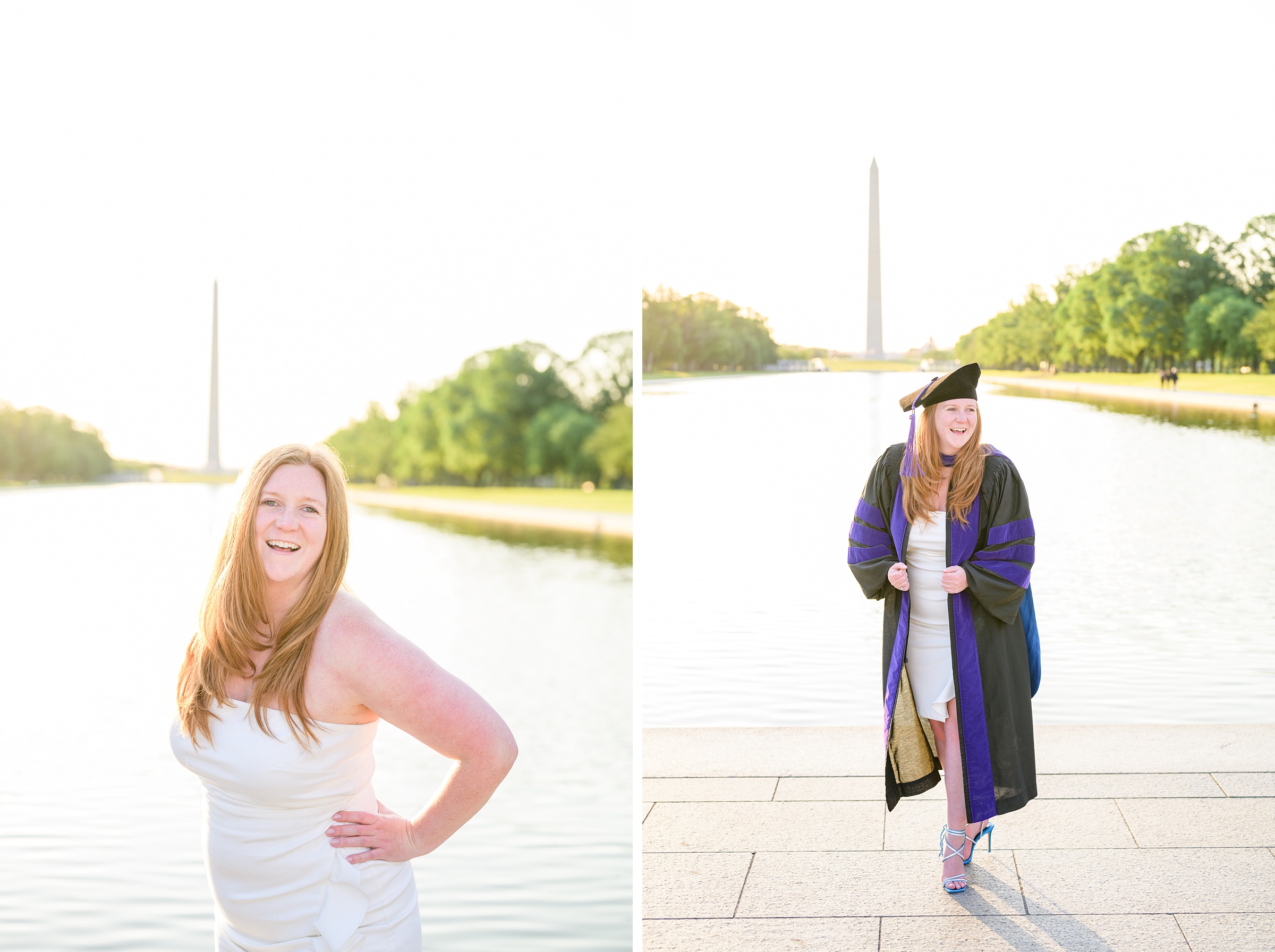 Brittany's Law School Grad Portraits on the National Mall in Washington DC photographed by Baltimore Photographer Cait Kramer