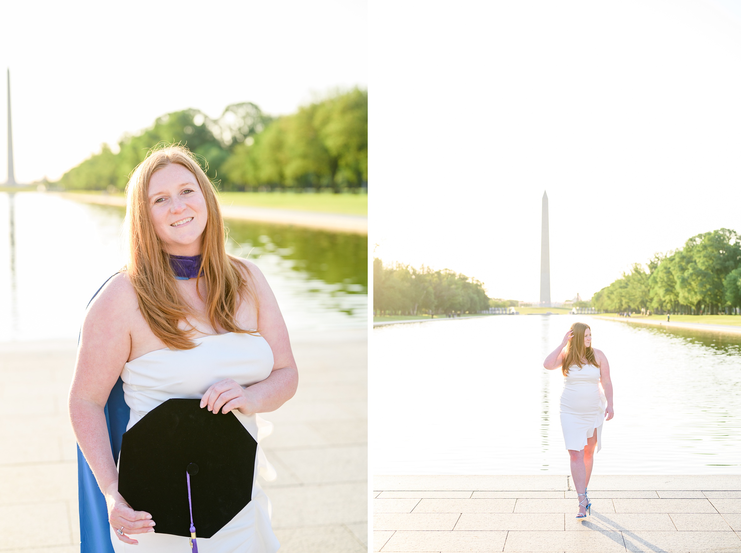 Brittany's Law School Grad Portraits on the National Mall in Washington DC photographed by Baltimore Photographer Cait Kramer