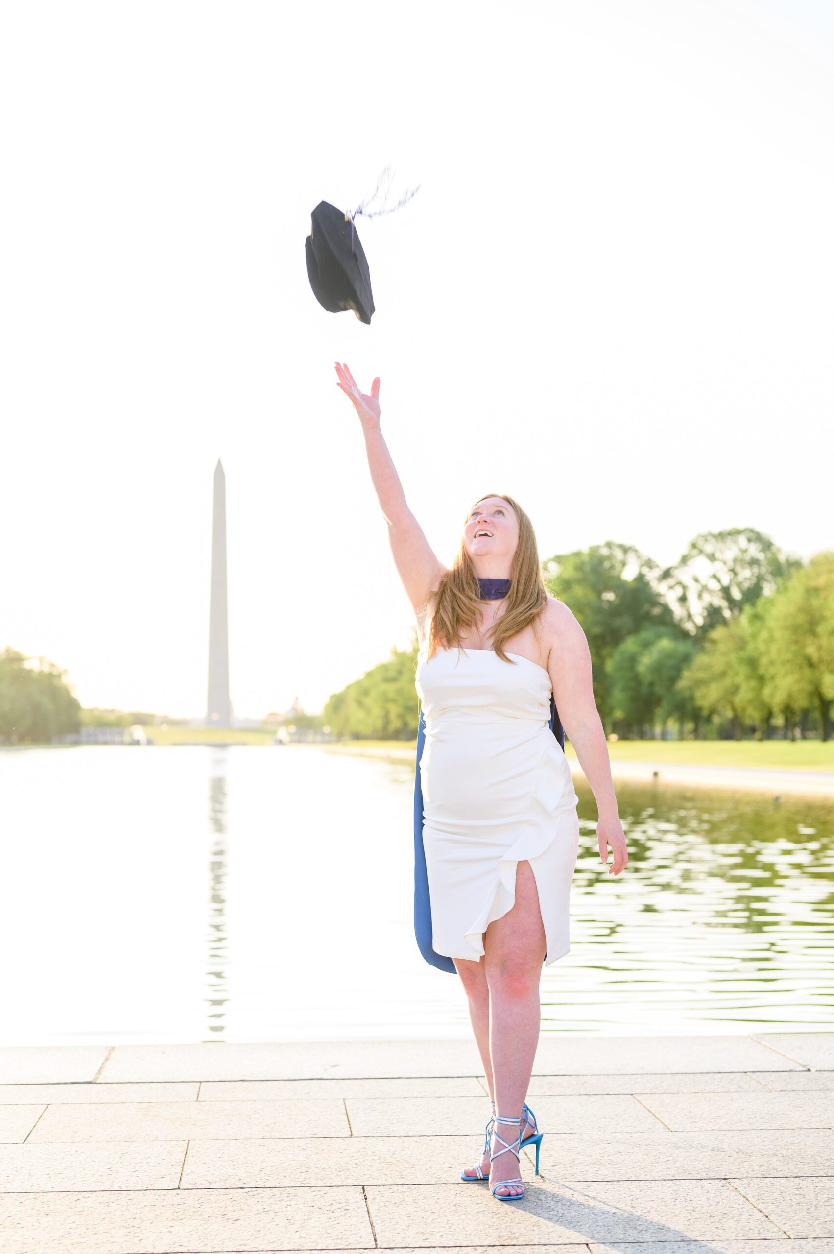 Brittany's Law School Grad Portraits on the National Mall in Washington DC photographed by Baltimore Photographer Cait Kramer