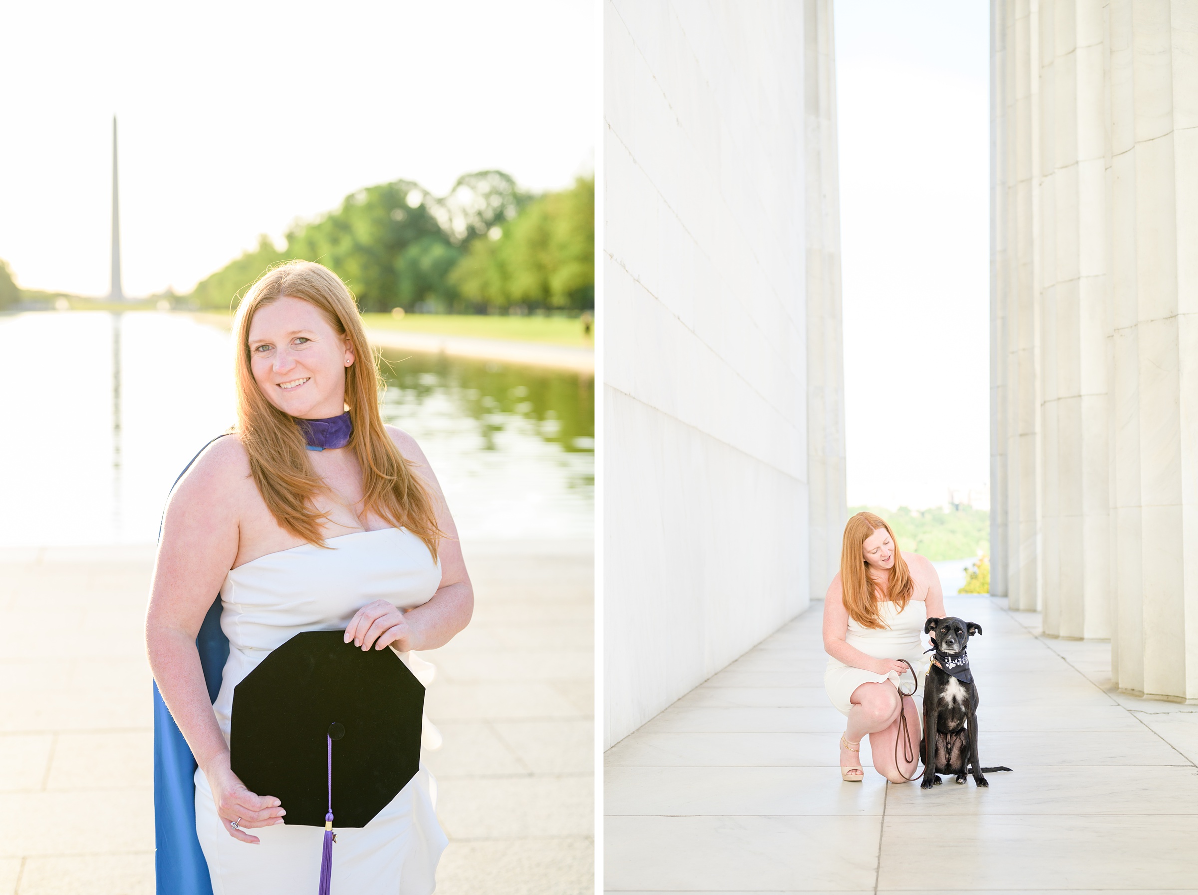 Brittany's Law School Grad Portraits on the National Mall in Washington DC photographed by Baltimore Photographer Cait Kramer