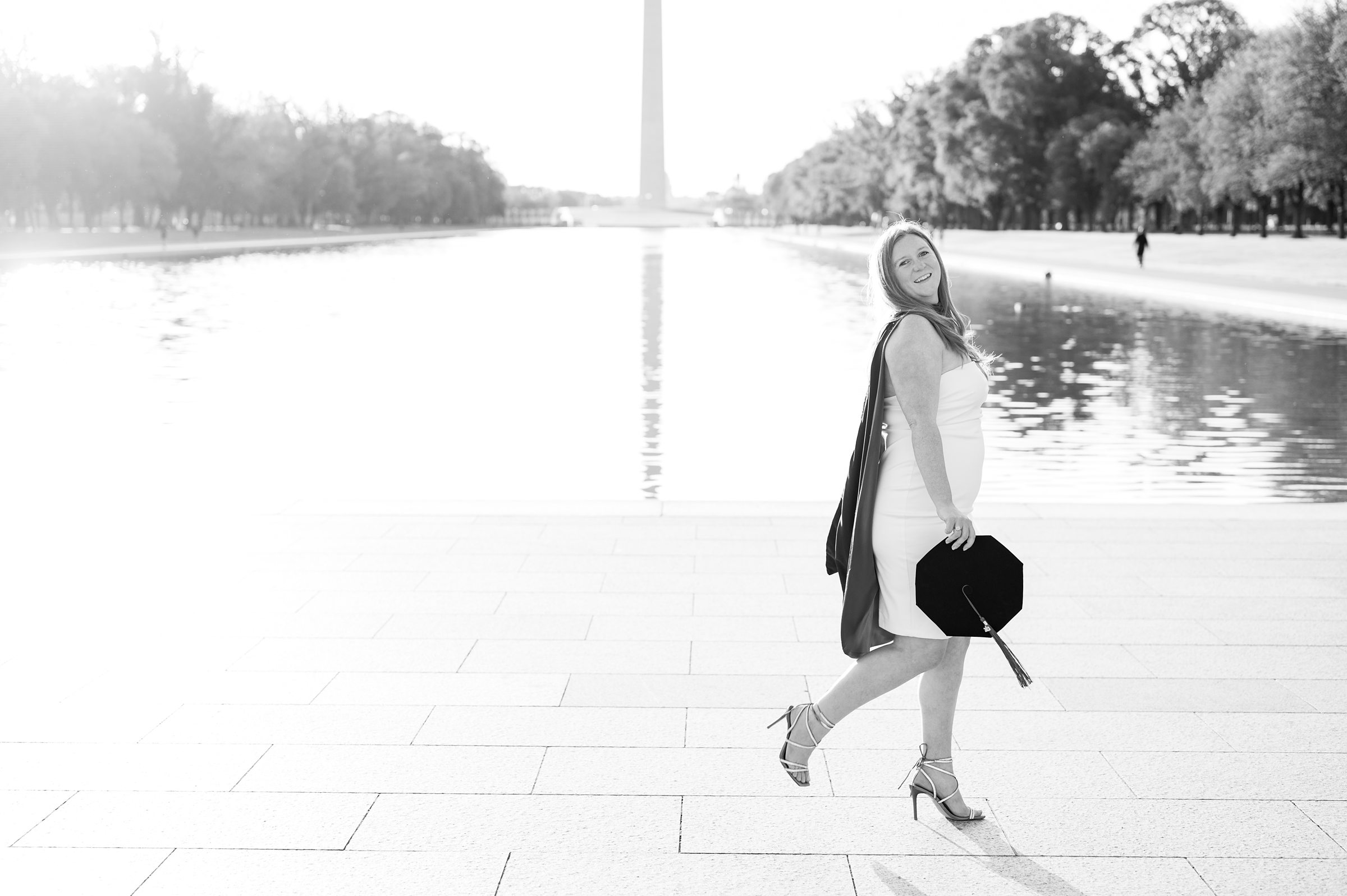 Brittany's Law School Grad Portraits on the National Mall in Washington DC photographed by Baltimore Photographer Cait Kramer