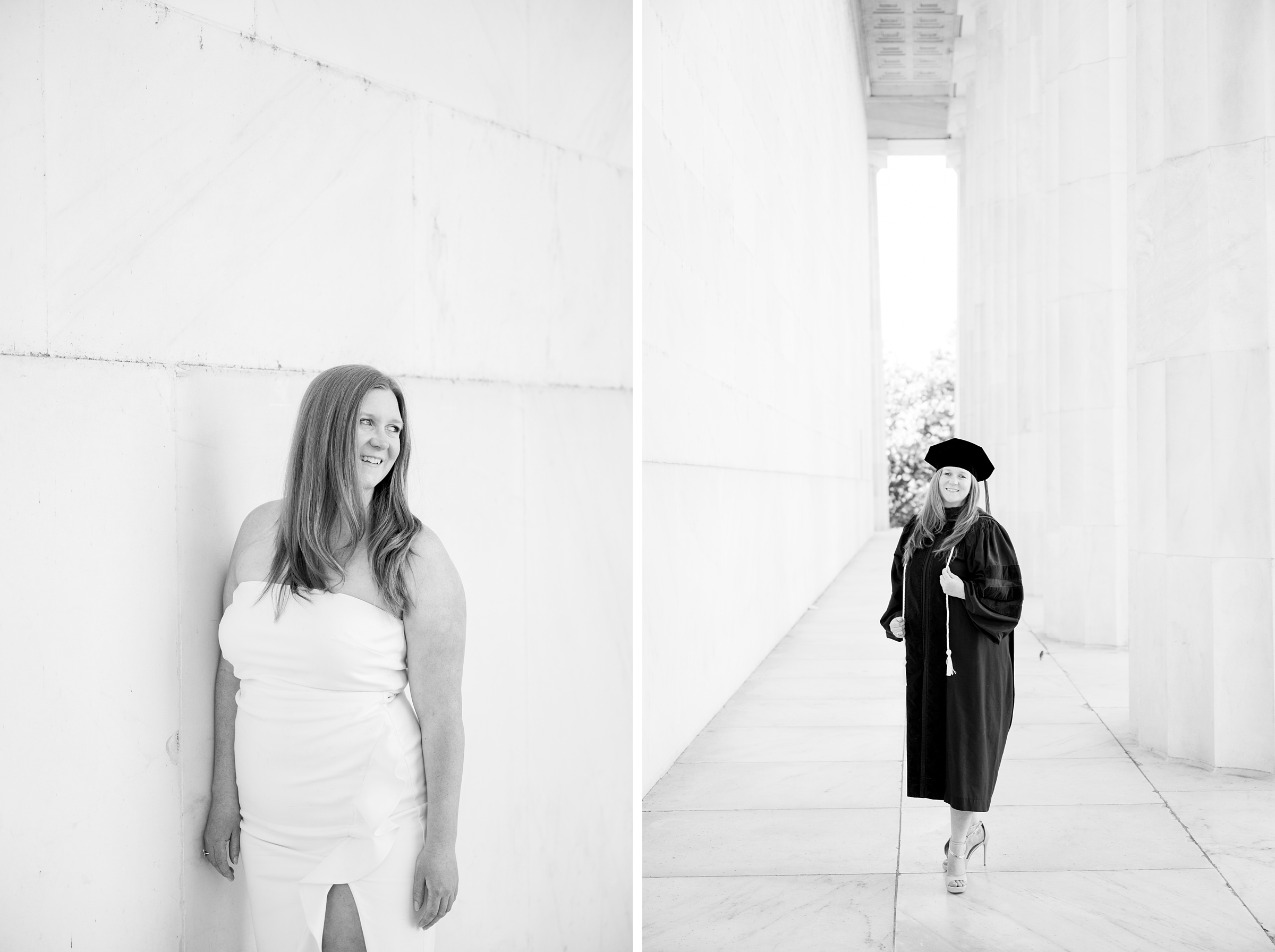 Brittany's Law School Grad Portraits on the National Mall in Washington DC photographed by Baltimore Photographer Cait Kramer