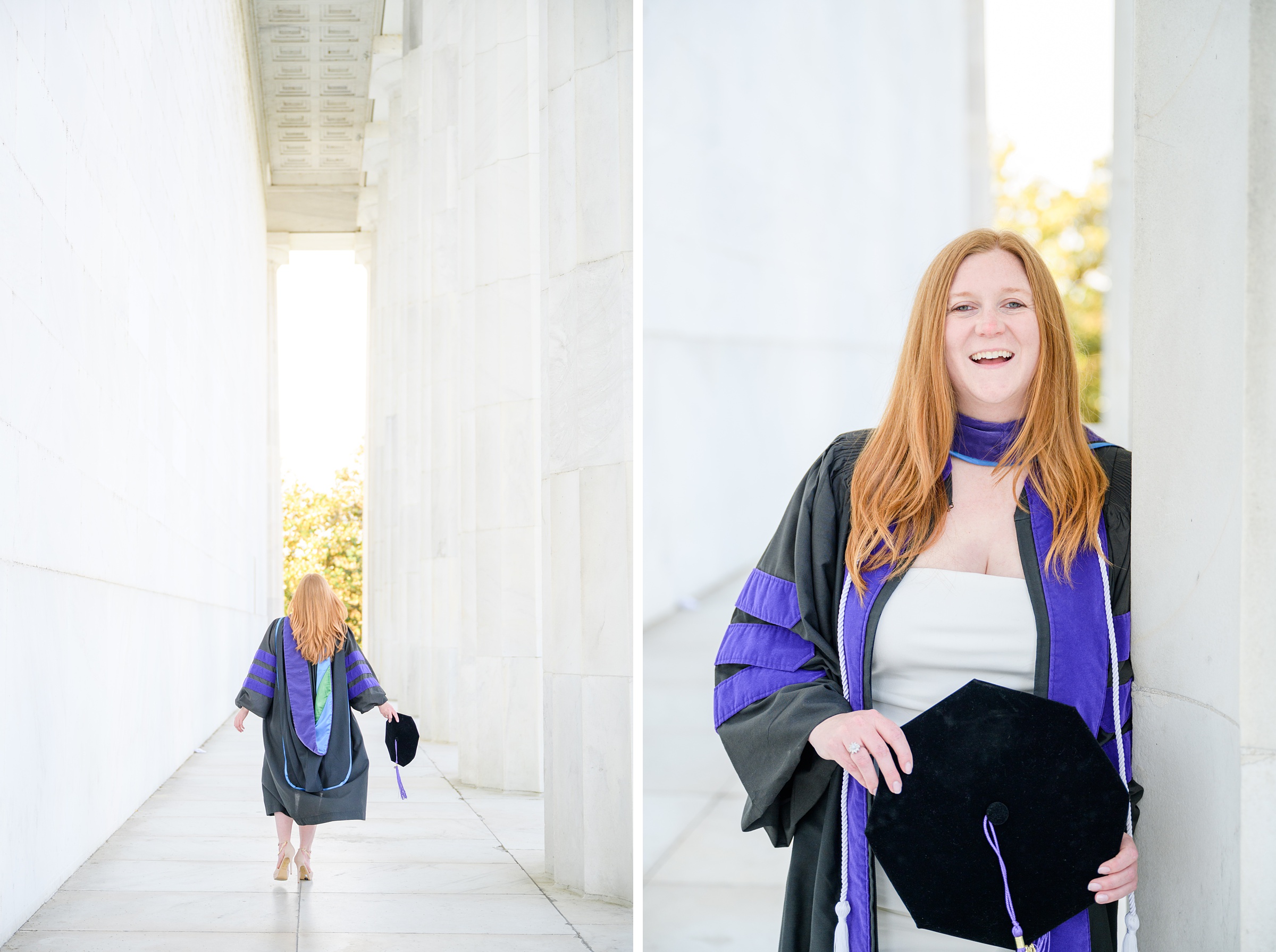 Brittany's Law School Grad Portraits on the National Mall in Washington DC photographed by Baltimore Photographer Cait Kramer