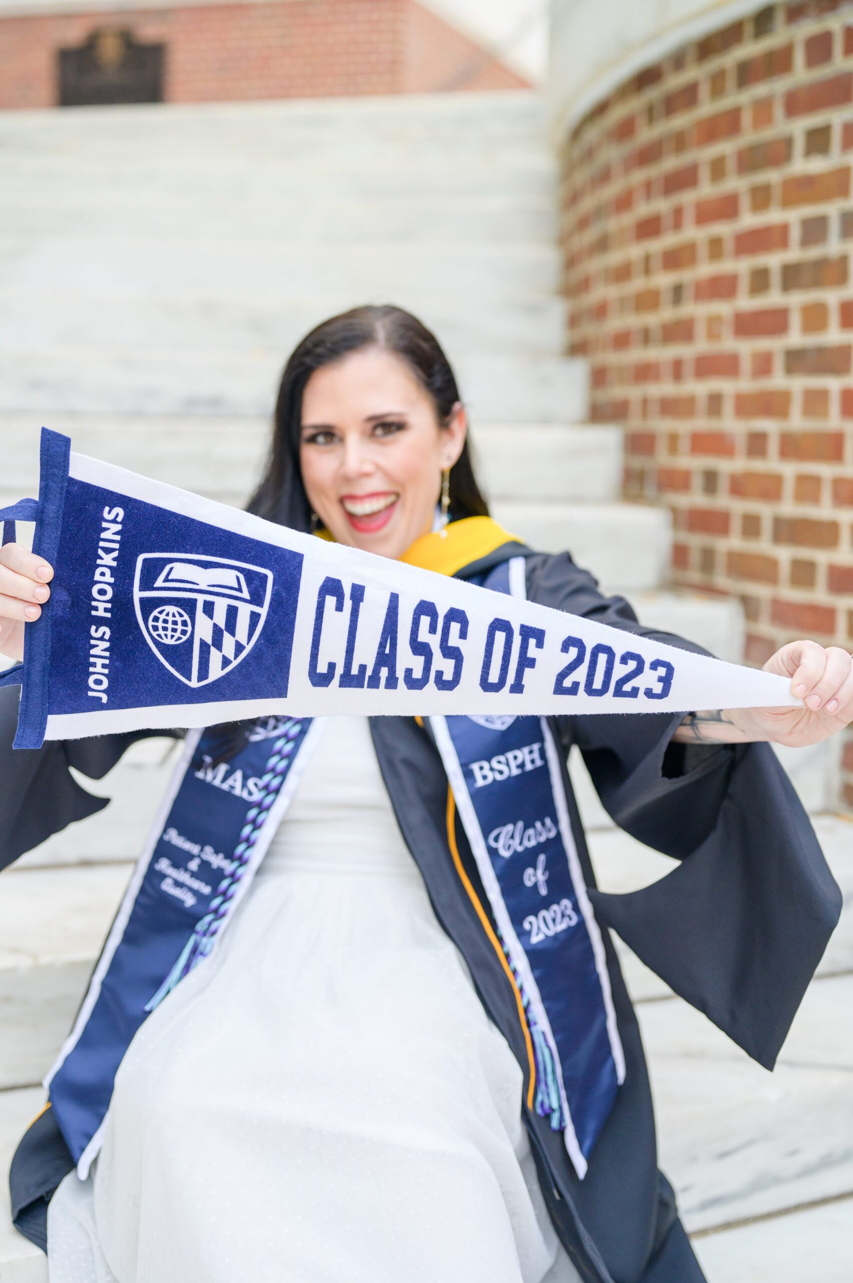 Tamara's Masters Grad Session at Johns Hopkins University photographed by Baltimore Photographer Cait Kramer