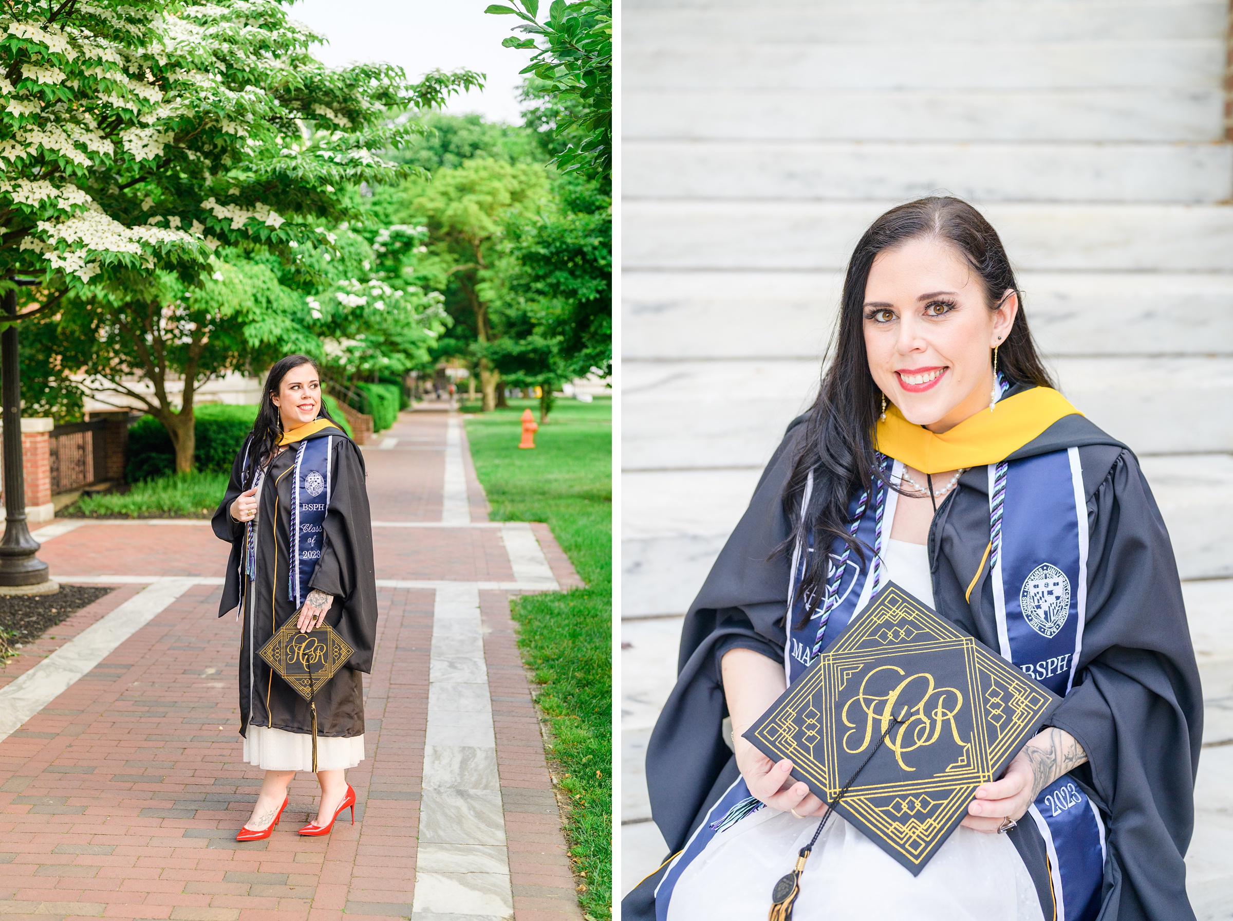 Tamara's Masters Grad Session at Johns Hopkins University photographed by Baltimore Photographer Cait Kramer