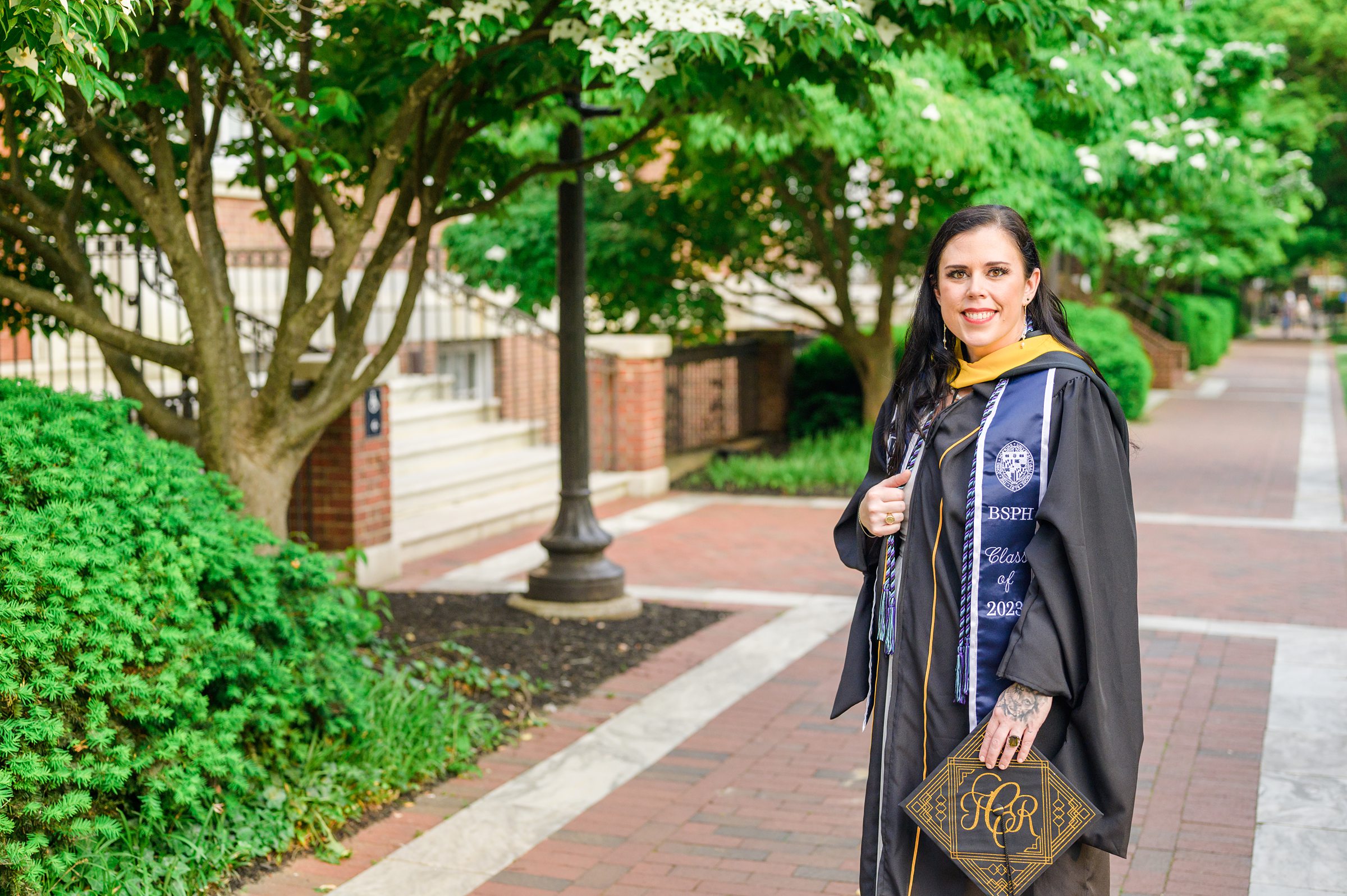 Tamara's Masters Grad Session at Johns Hopkins University photographed by Baltimore Photographer Cait Kramer