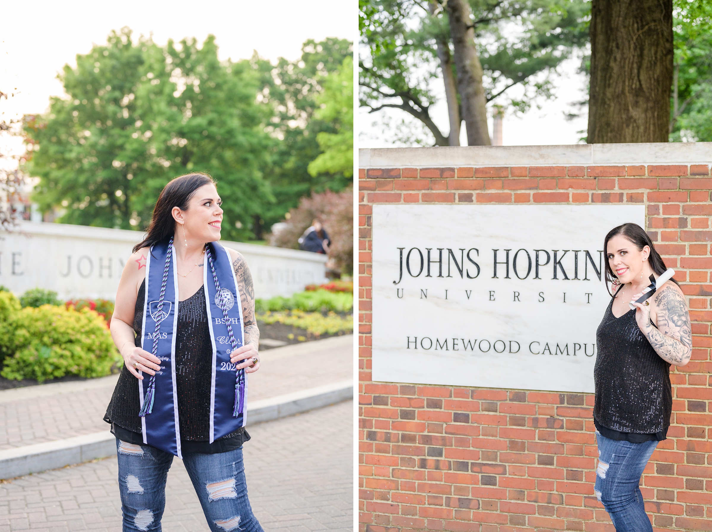 Tamara's Masters Grad Session at Johns Hopkins University photographed by Baltimore Photographer Cait Kramer