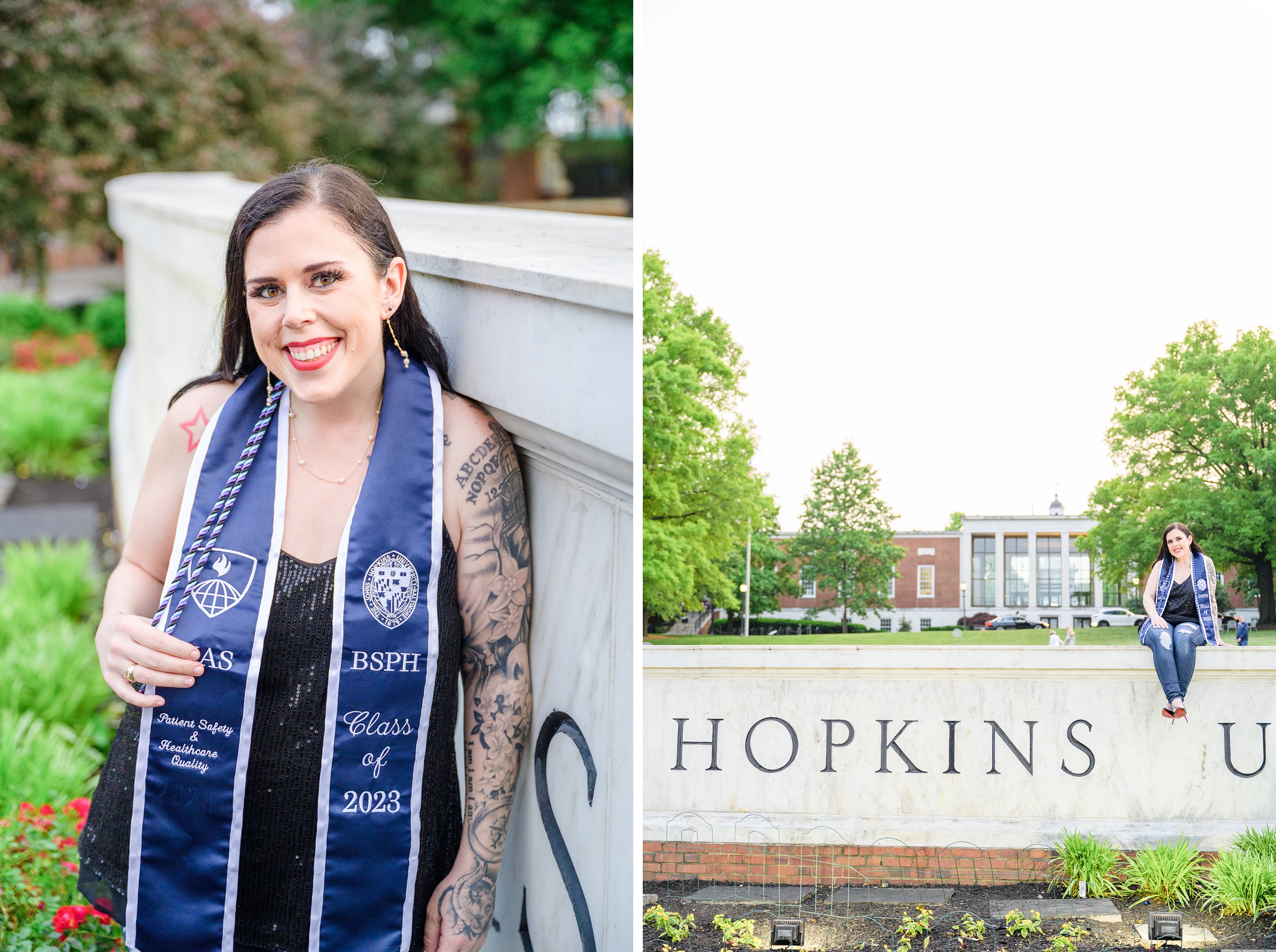 Tamara's Masters Grad Session at Johns Hopkins University photographed by Baltimore Photographer Cait Kramer