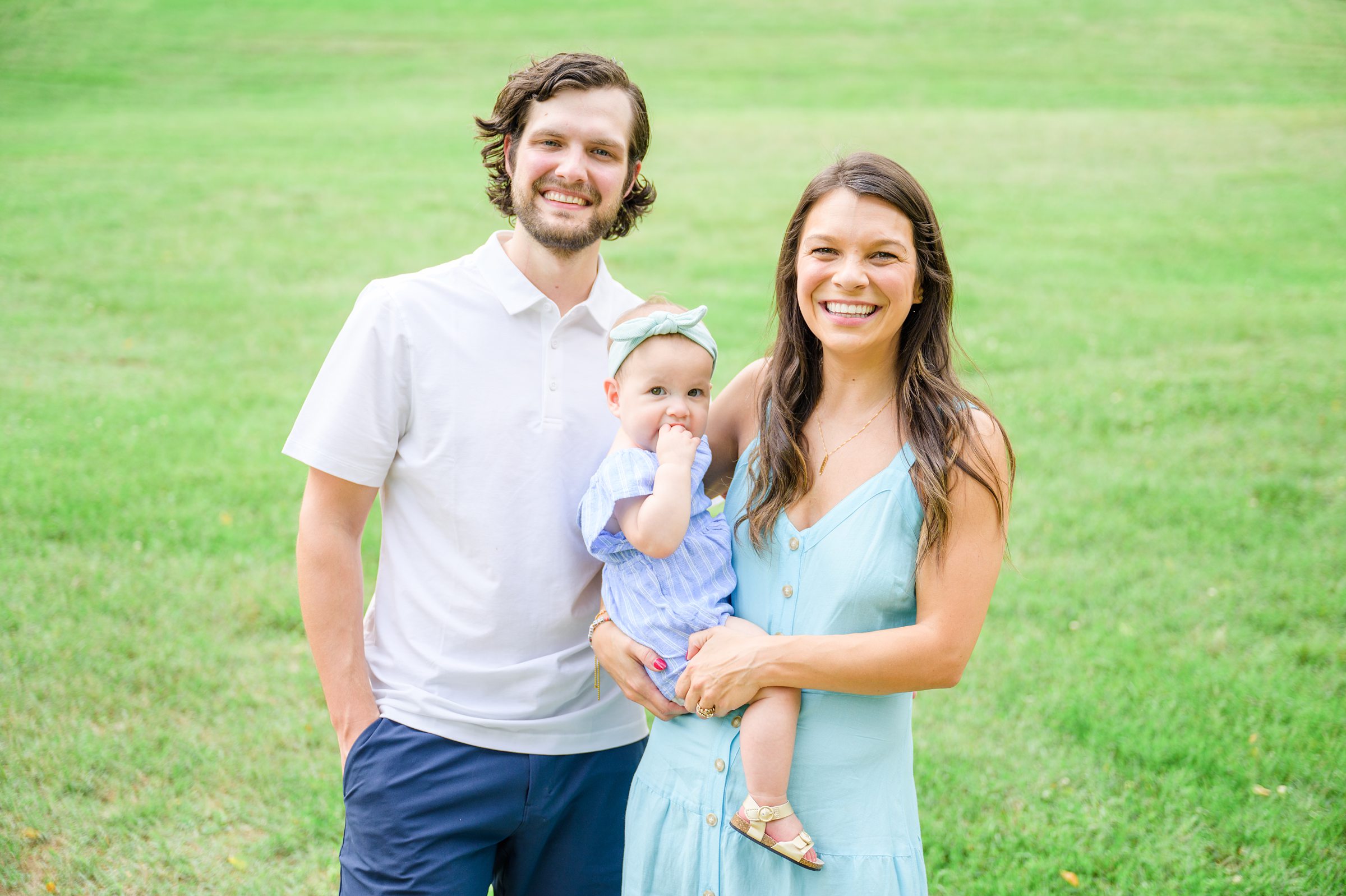 1st Birthday and Family Portrait Session at Patterson Park in Baltimore, Maryland. Photographed by Baltimore Family Milestone Photographer Cait Kramer.