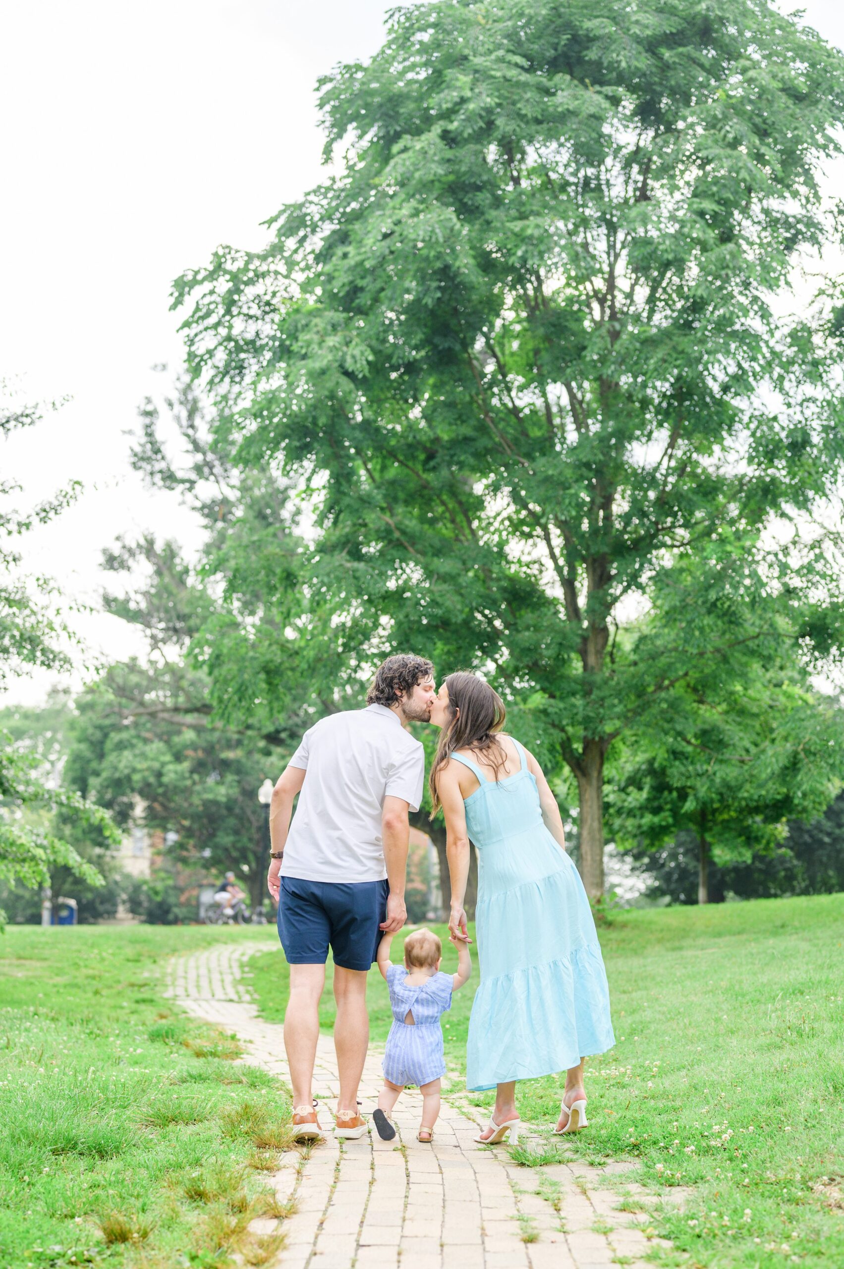 1st Birthday and Family Portrait Session at Patterson Park in Baltimore, Maryland. Photographed by Baltimore Family Milestone Photographer Cait Kramer.