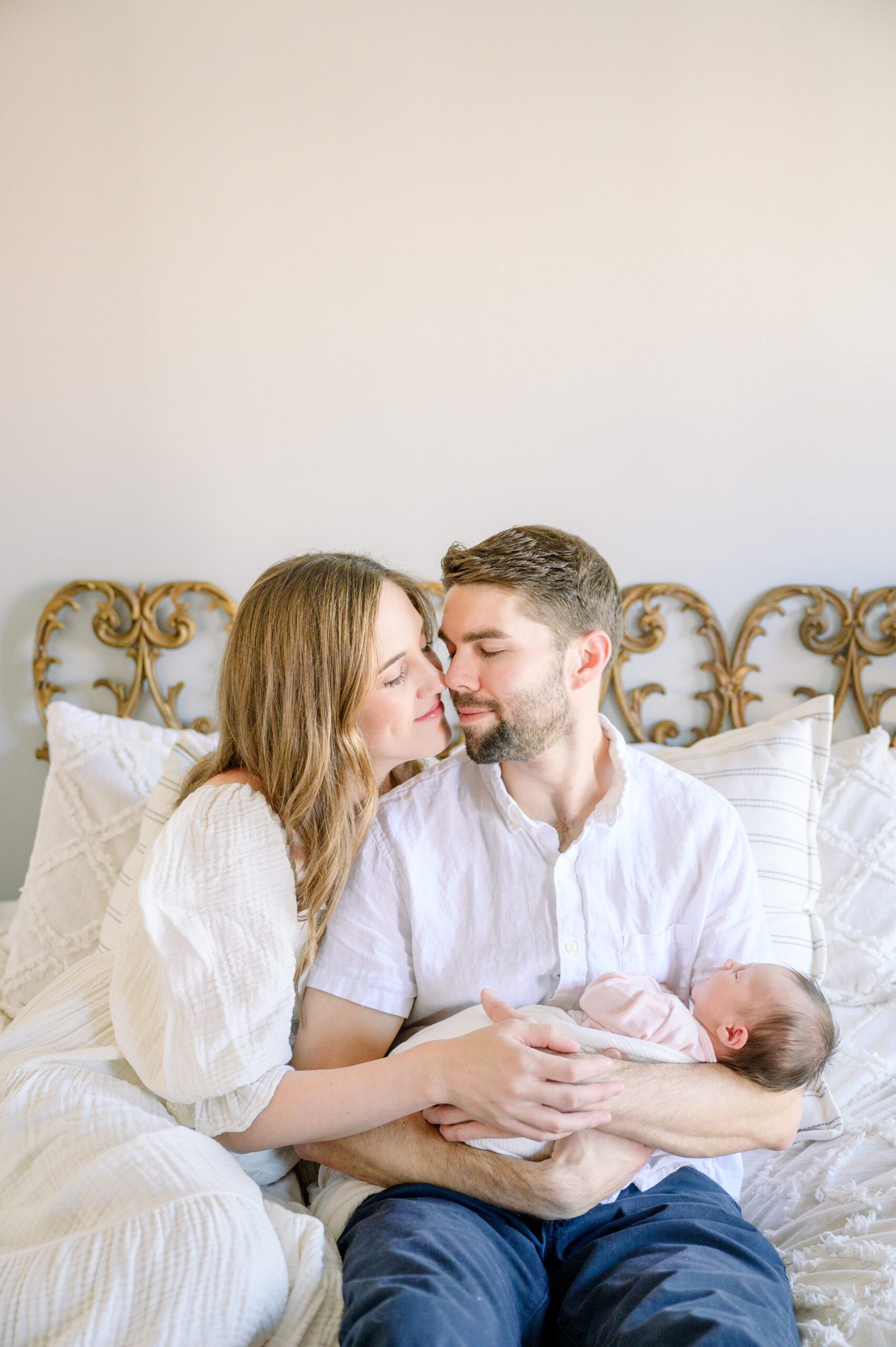 Newborn photos at an in-home lifestyle newborn session in Baltimore, Maryland photographed by Baltimore Maternity Photographer Cait Kramer.