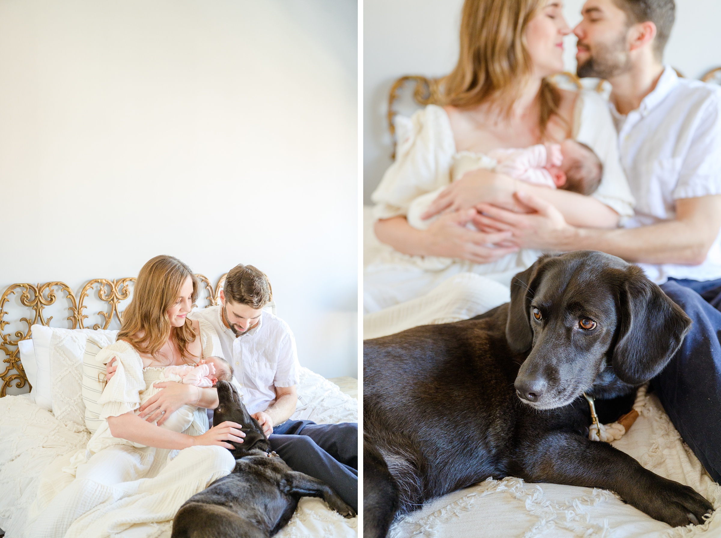 Newborn photos at an in-home lifestyle newborn session in Baltimore, Maryland photographed by Baltimore Maternity Photographer Cait Kramer.