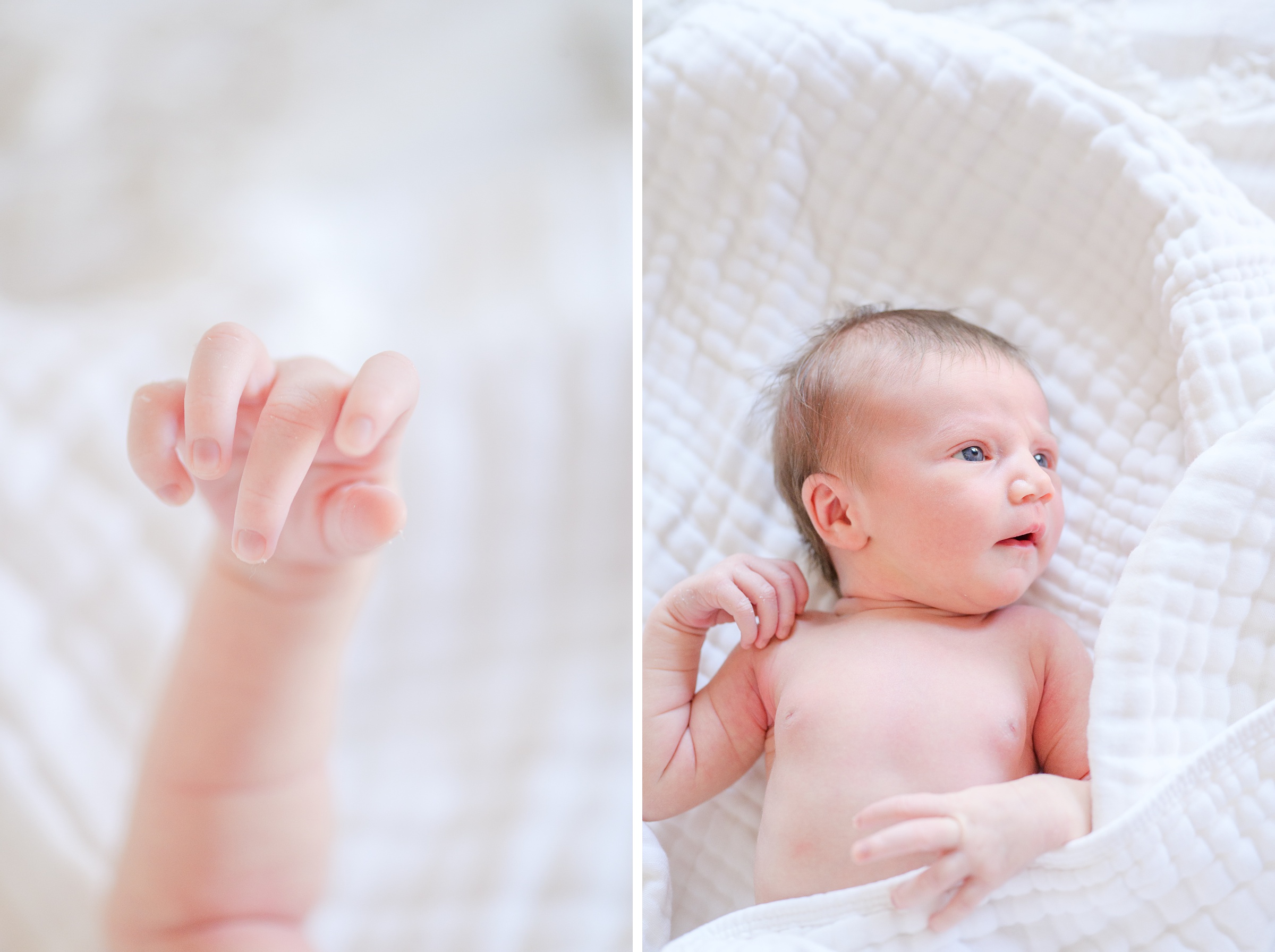 Newborn photos at an in-home lifestyle newborn session in Baltimore, Maryland photographed by Baltimore Maternity Photographer Cait Kramer.