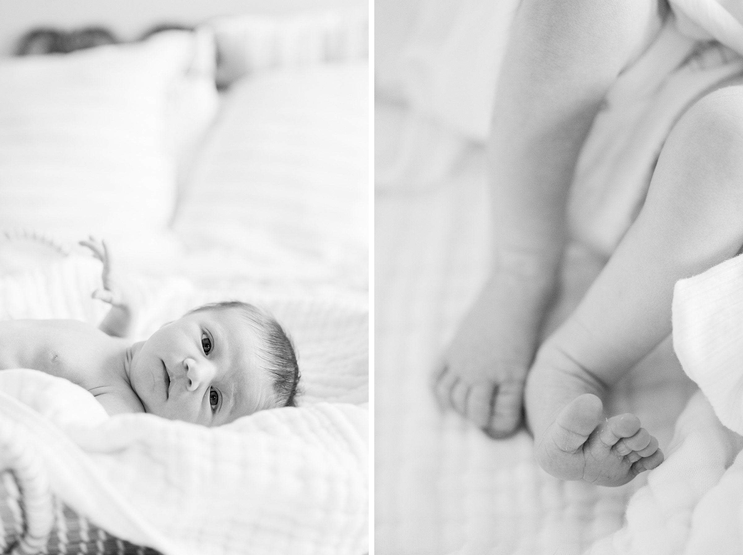 Newborn photos at an in-home lifestyle newborn session in Baltimore, Maryland photographed by Baltimore Maternity Photographer Cait Kramer.