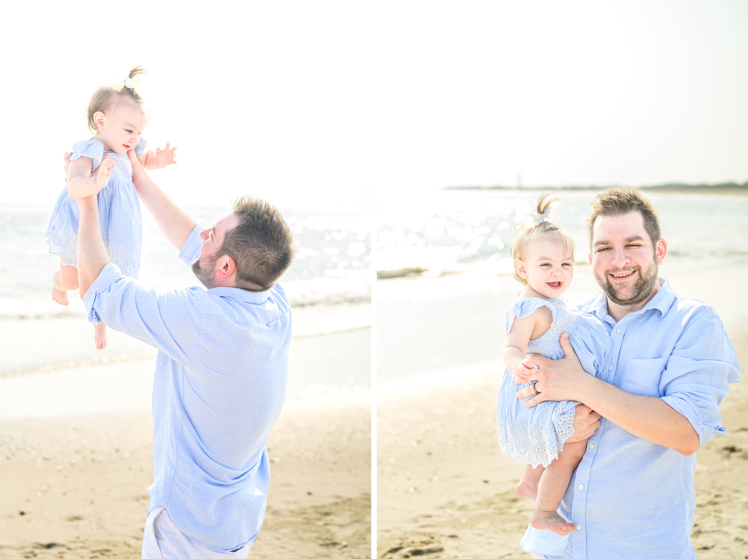 Extended family portraits at Cape May's Cove beach in Maryland, photographed by Cape May Family Photographer Cait Kramer.