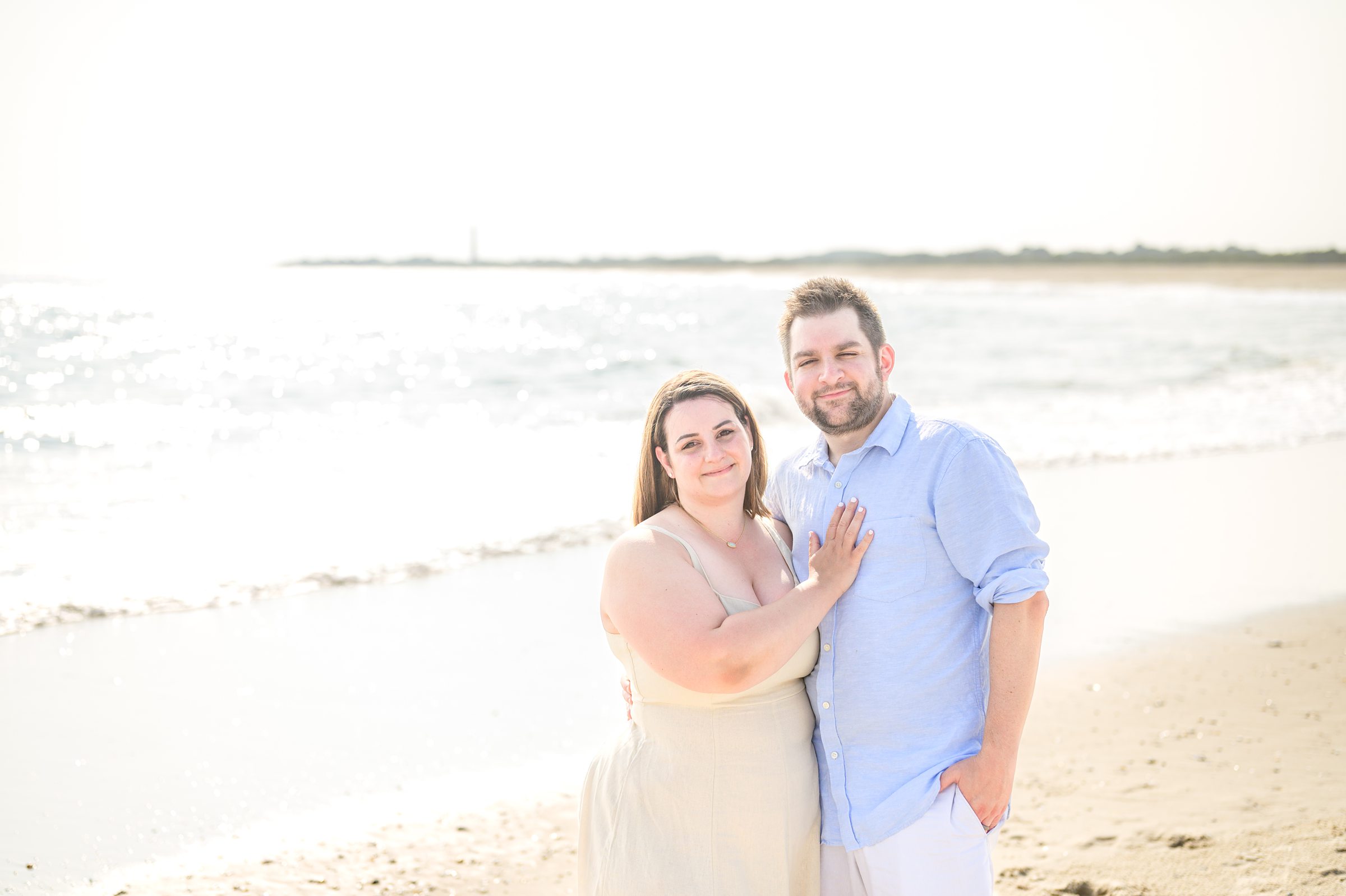 Extended family portraits at Cape May's Cove beach in Maryland, photographed by Cape May Family Photographer Cait Kramer.