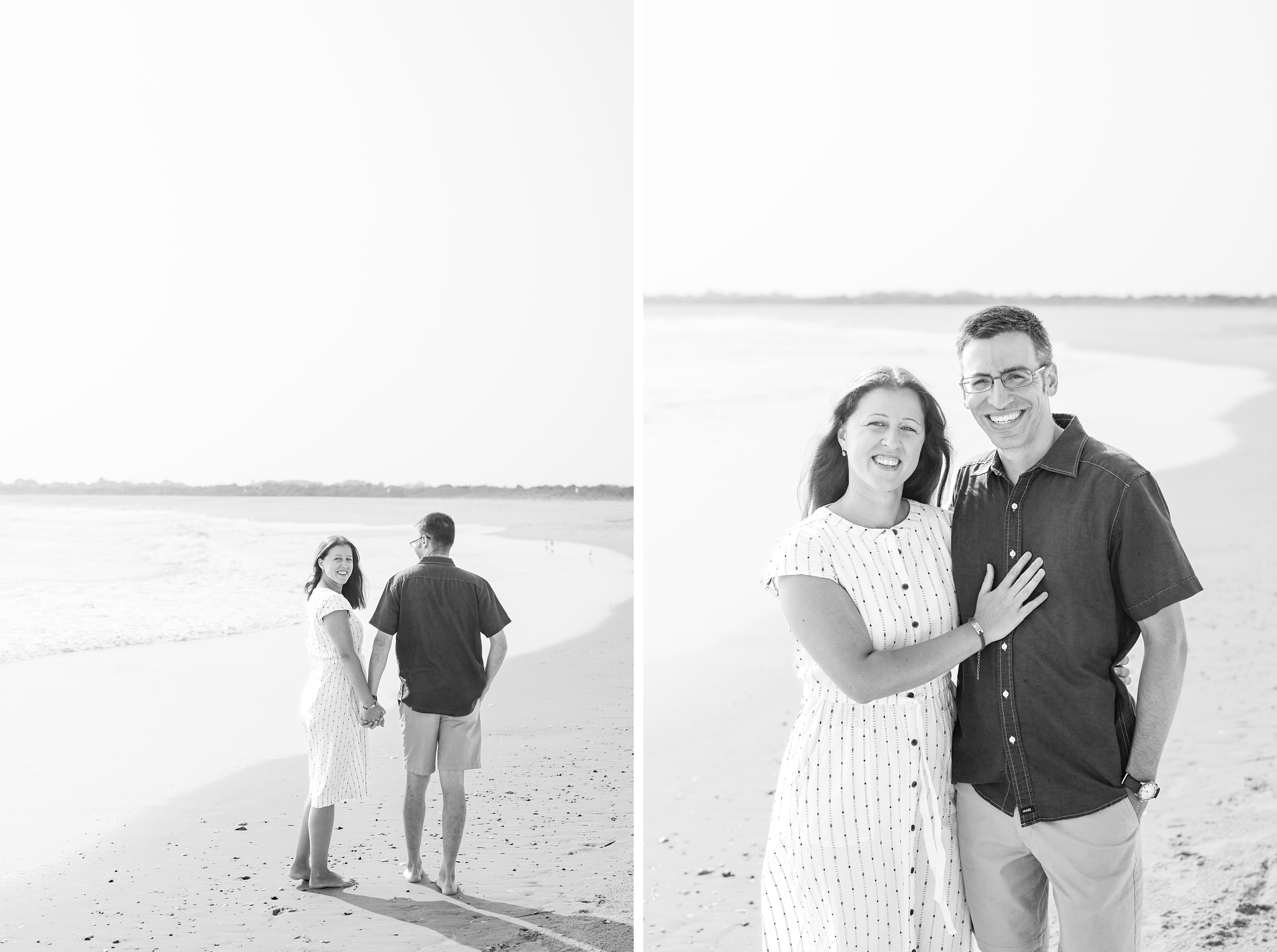 Extended family portraits at Cape May's Cove beach in Maryland, photographed by Cape May Family Photographer Cait Kramer.