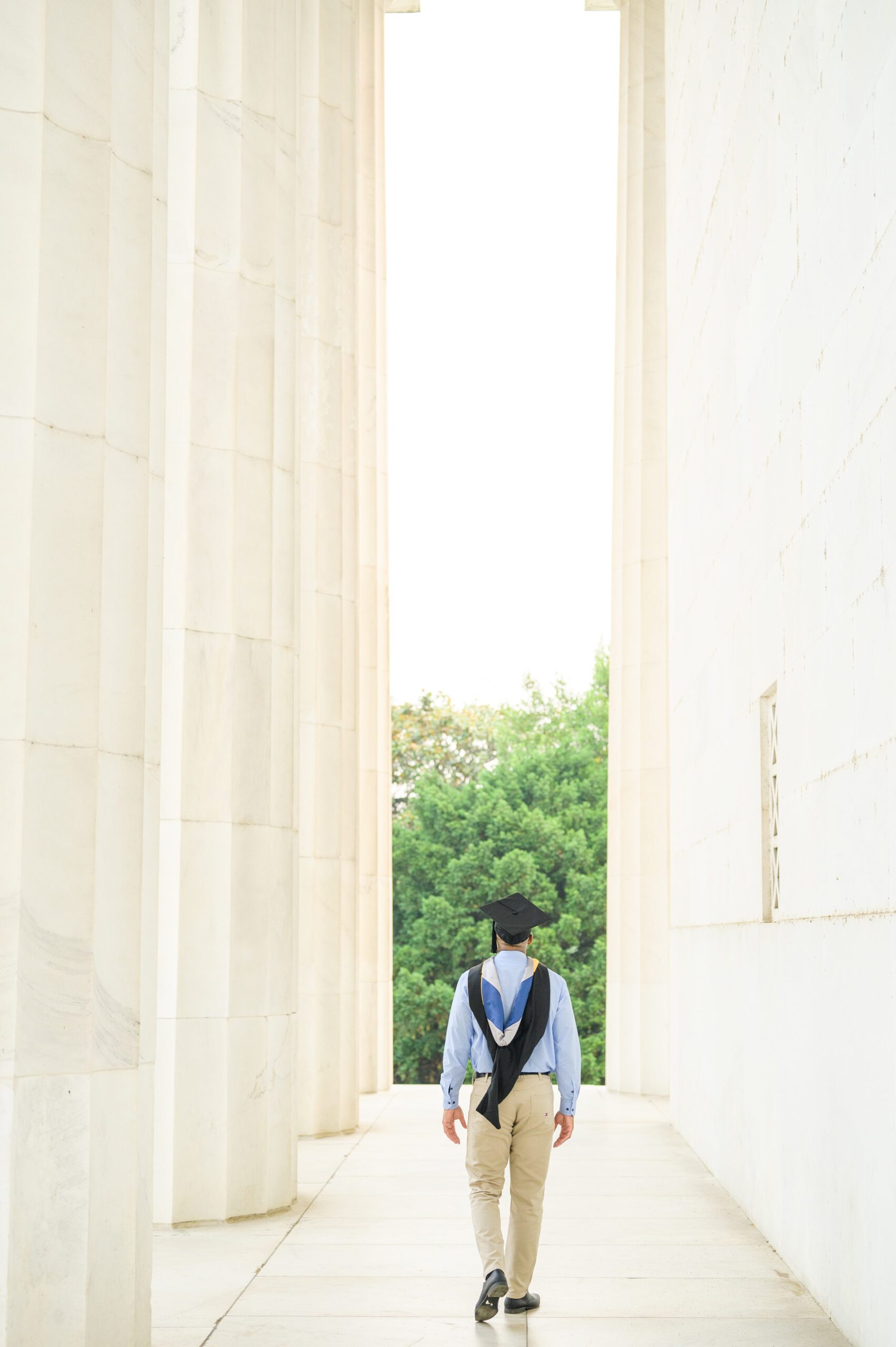 Brand and Christine's Graduation Photos on the National Mall photographed by Baltimore Photographer Cait Kramer