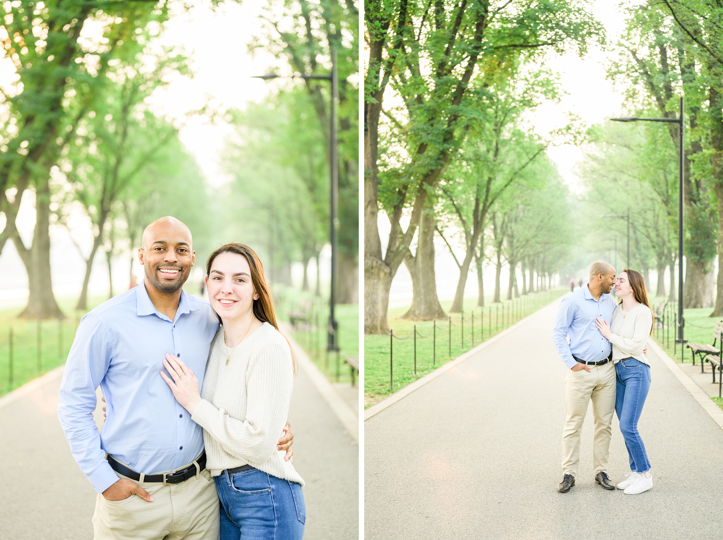 Brand and Christine's Graduation Photos on the National Mall photographed by Baltimore Photographer Cait Kramer