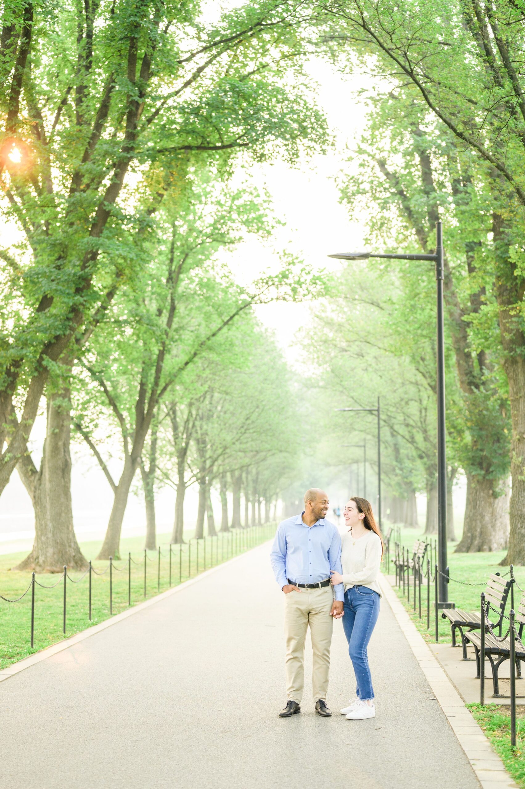 Brand and Christine's Graduation Photos on the National Mall photographed by Baltimore Photographer Cait Kramer