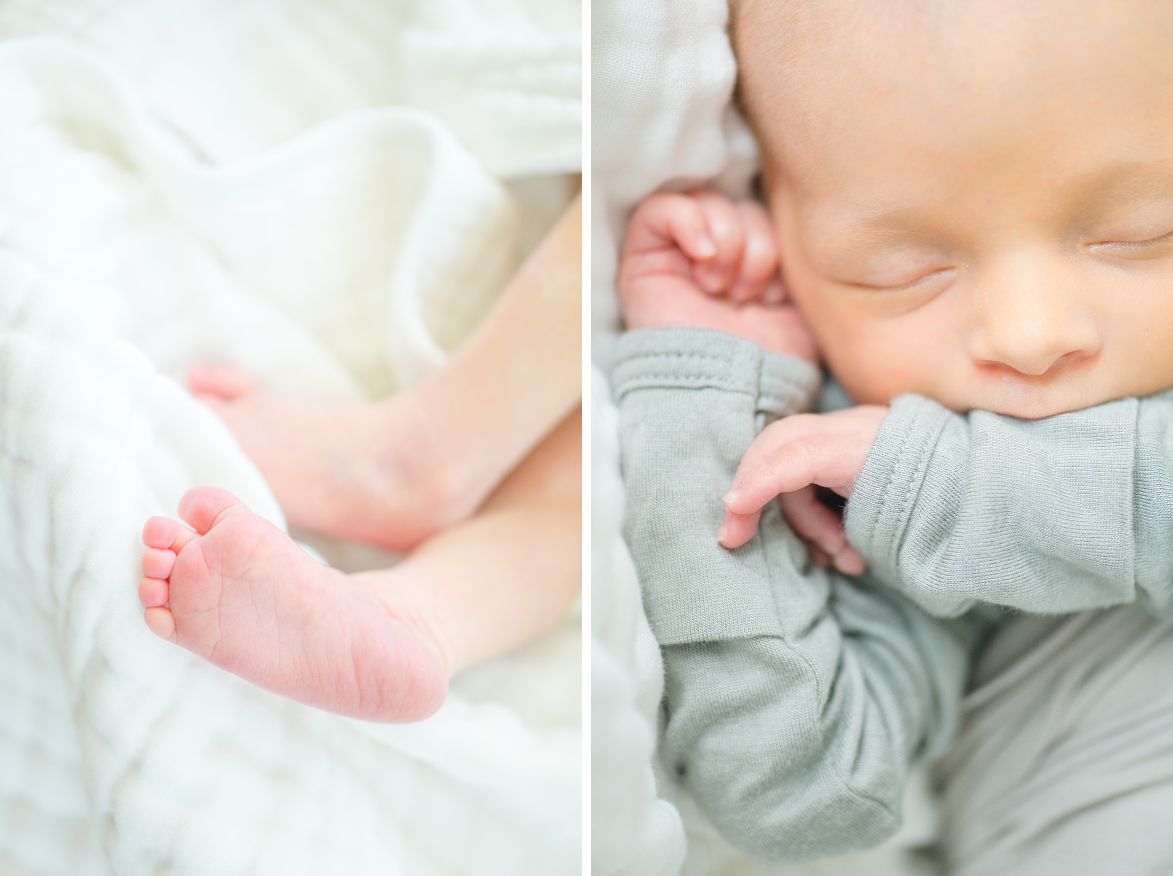 In-home newborn and family portrait session in Washington, D.C. photographed by Lifestyle Newborn Photographer Cait Kramer Photography.