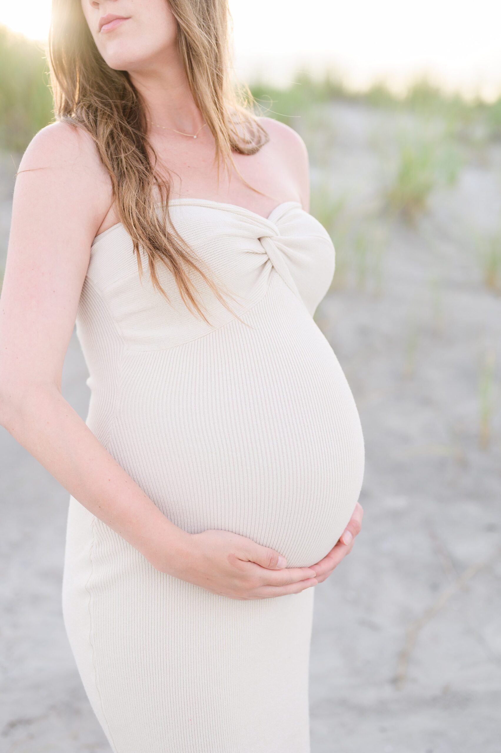 Stone Harbor Maternity Portraits in Cape May photographed by Baltimore Newborn and Family Photographer Cait Kramer Photography.