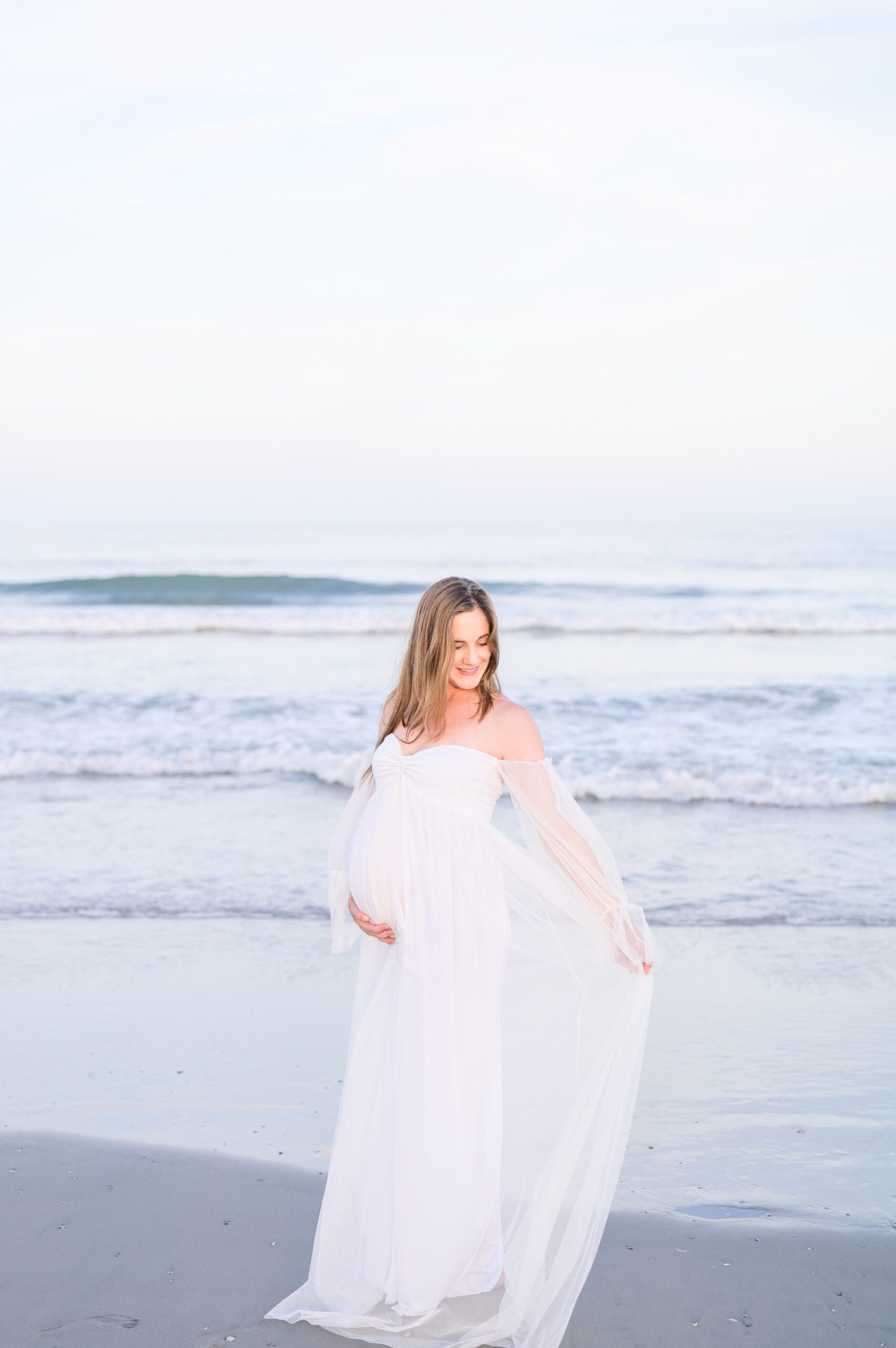 Stone Harbor Maternity Portraits in Cape May photographed by Baltimore Newborn and Family Photographer Cait Kramer Photography.