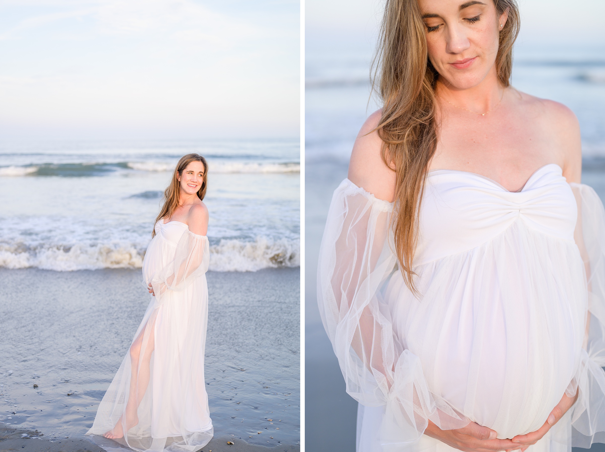 Stone Harbor Maternity Portraits in Cape May photographed by Baltimore Newborn and Family Photographer Cait Kramer Photography.