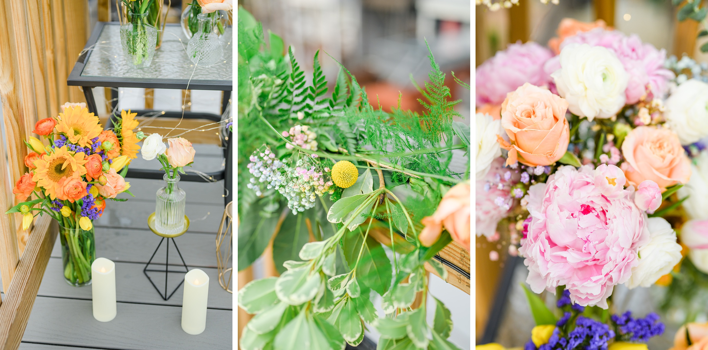 Sarah and Brenton's surprise proposal at their apartment rooftop in Baltimore, Maryland photographed by Baltimore Wedding Photographer Cait Kramer.