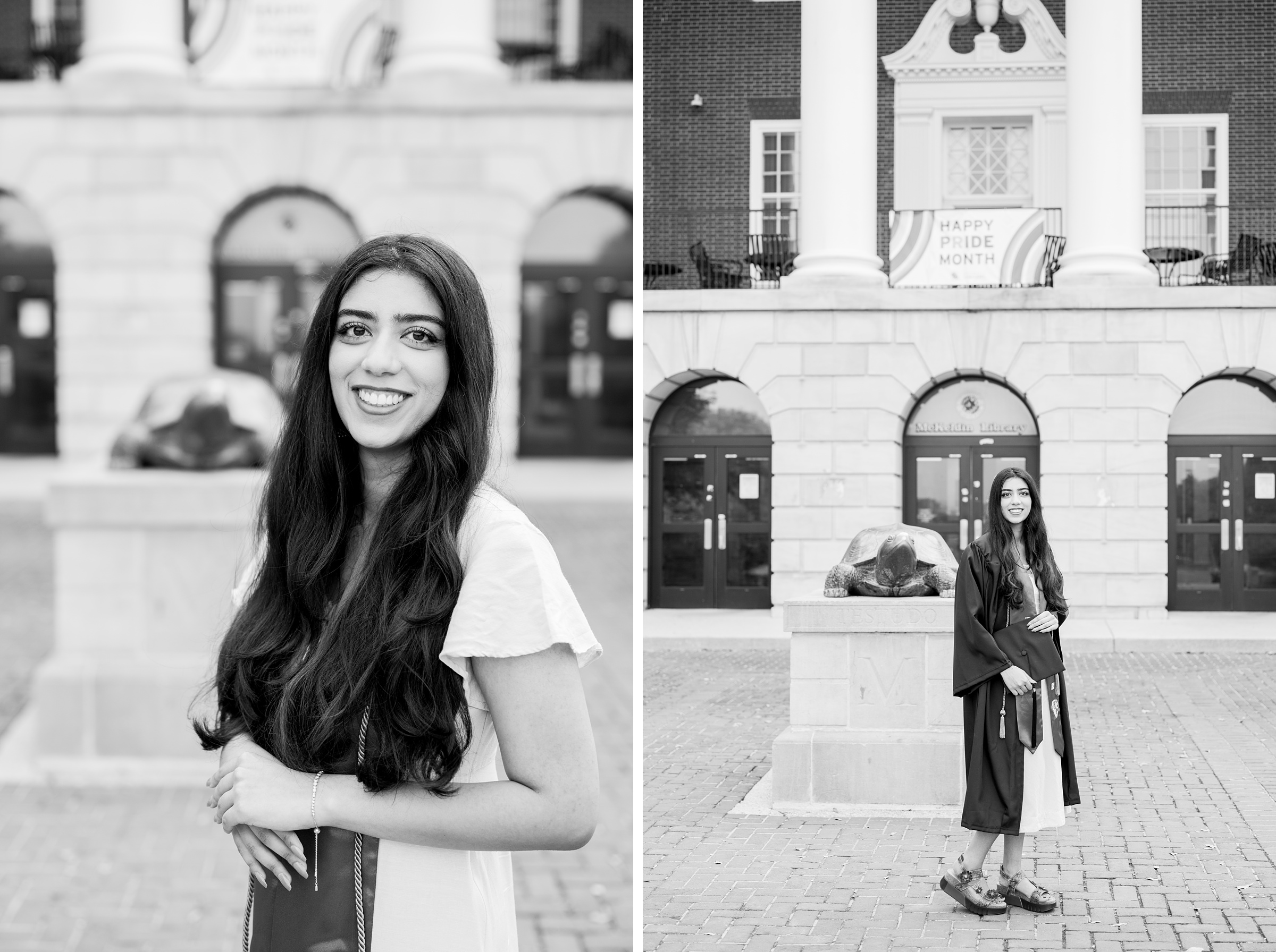 Zainab's college graduation portraits at UMD College Park photographed by Baltimore Photographer Cait Kramer