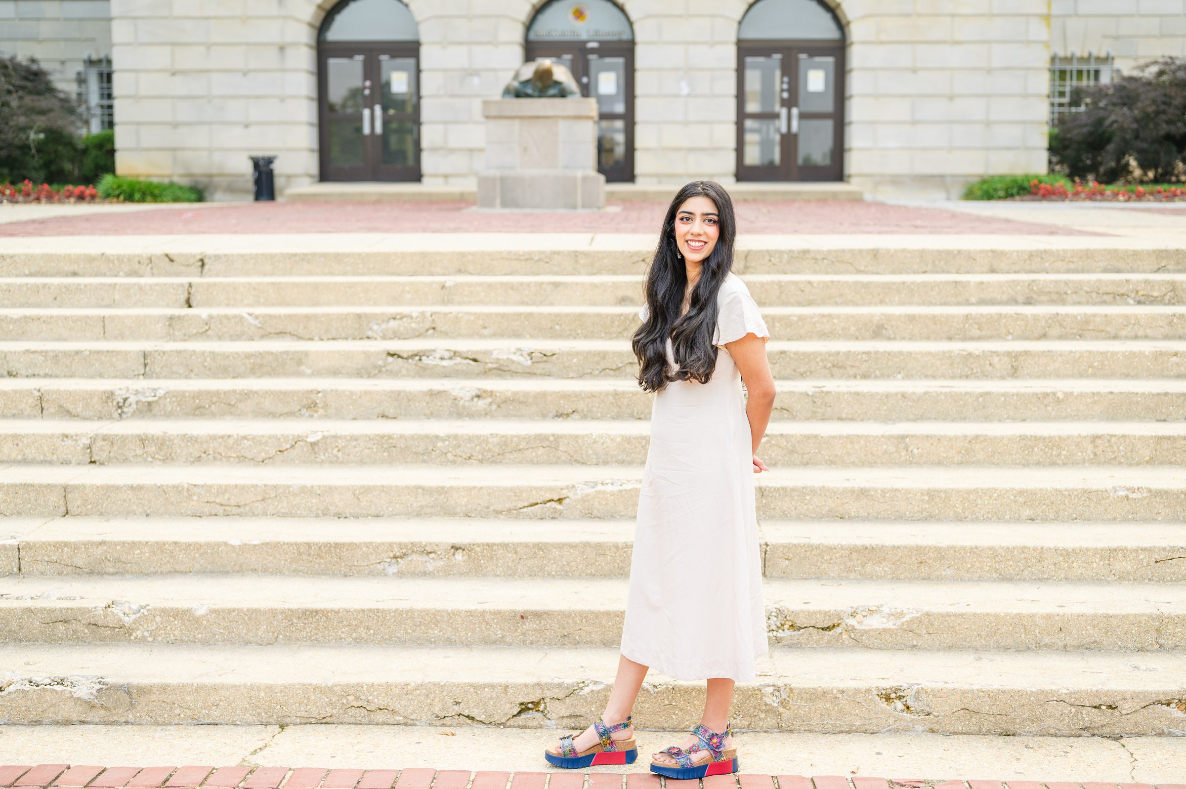 Zainab's college graduation portraits at UMD College Park photographed by Baltimore Photographer Cait Kramer