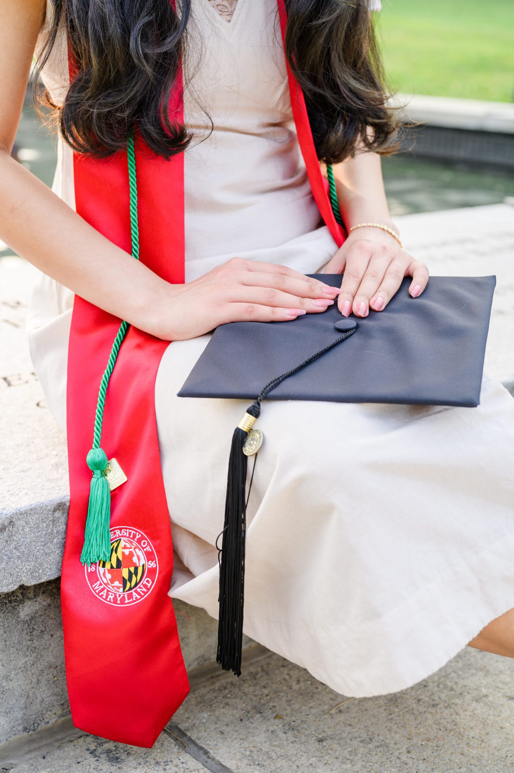 Zainab's college graduation portraits at UMD College Park photographed by Baltimore Photographer Cait Kramer