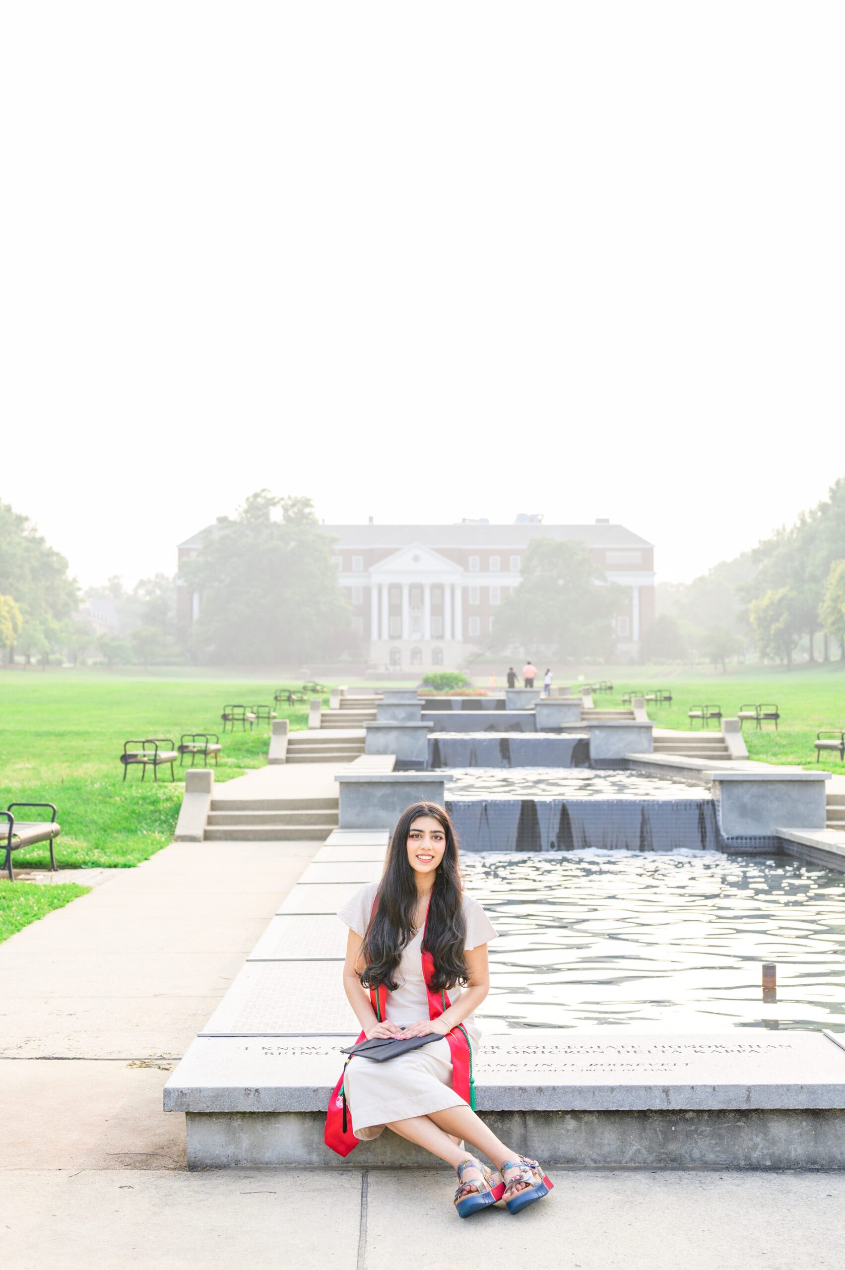 Zainab's college graduation portraits at UMD College Park photographed by Baltimore Photographer Cait Kramer