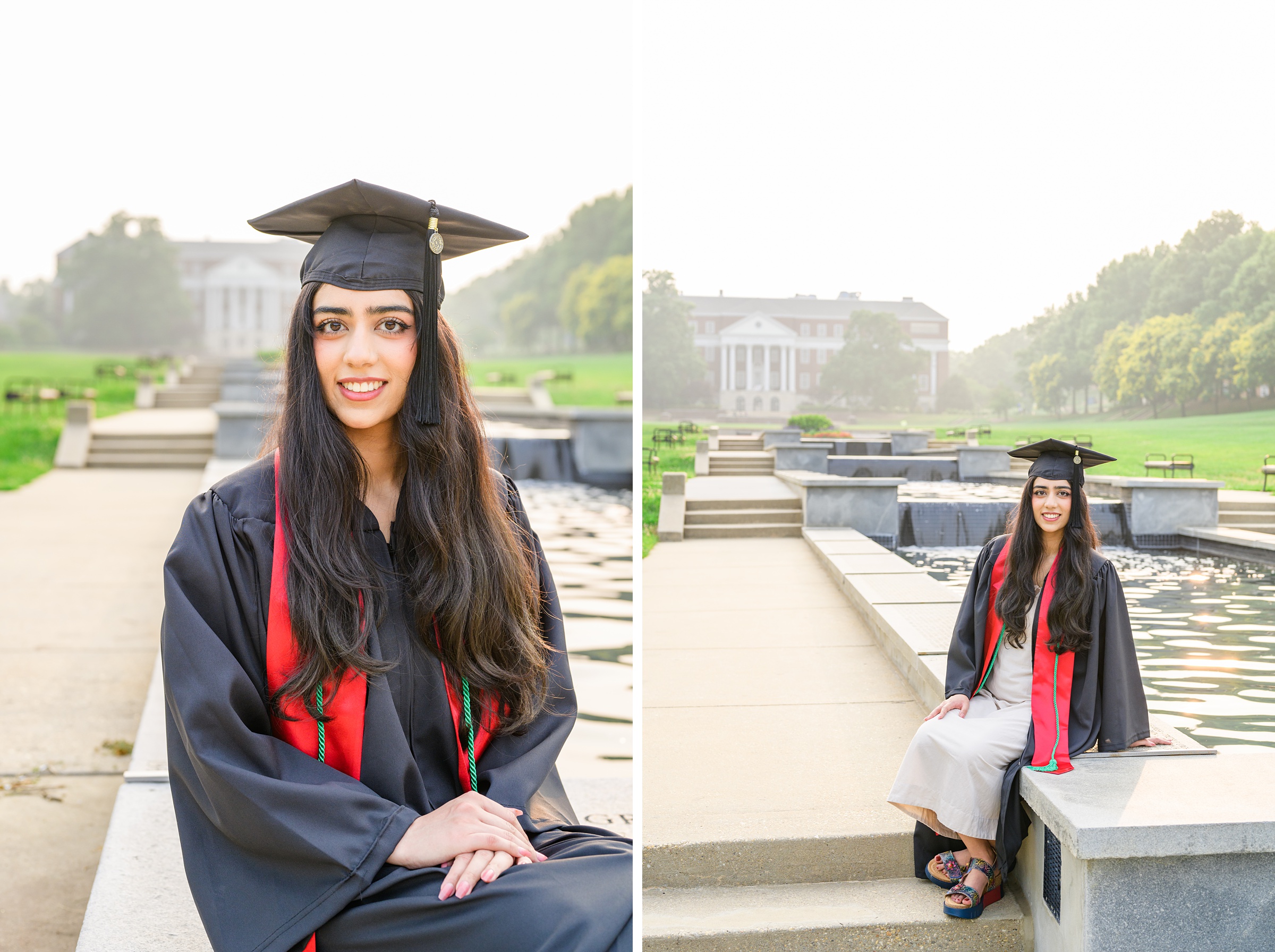 Zainab's college graduation portraits at UMD College Park photographed by Baltimore Photographer Cait Kramer