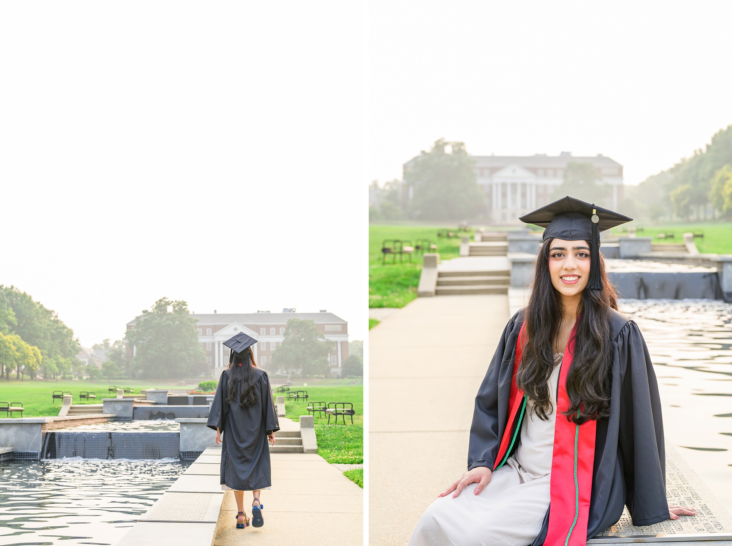 Zainab's college graduation portraits at UMD College Park photographed by Baltimore Photographer Cait Kramer