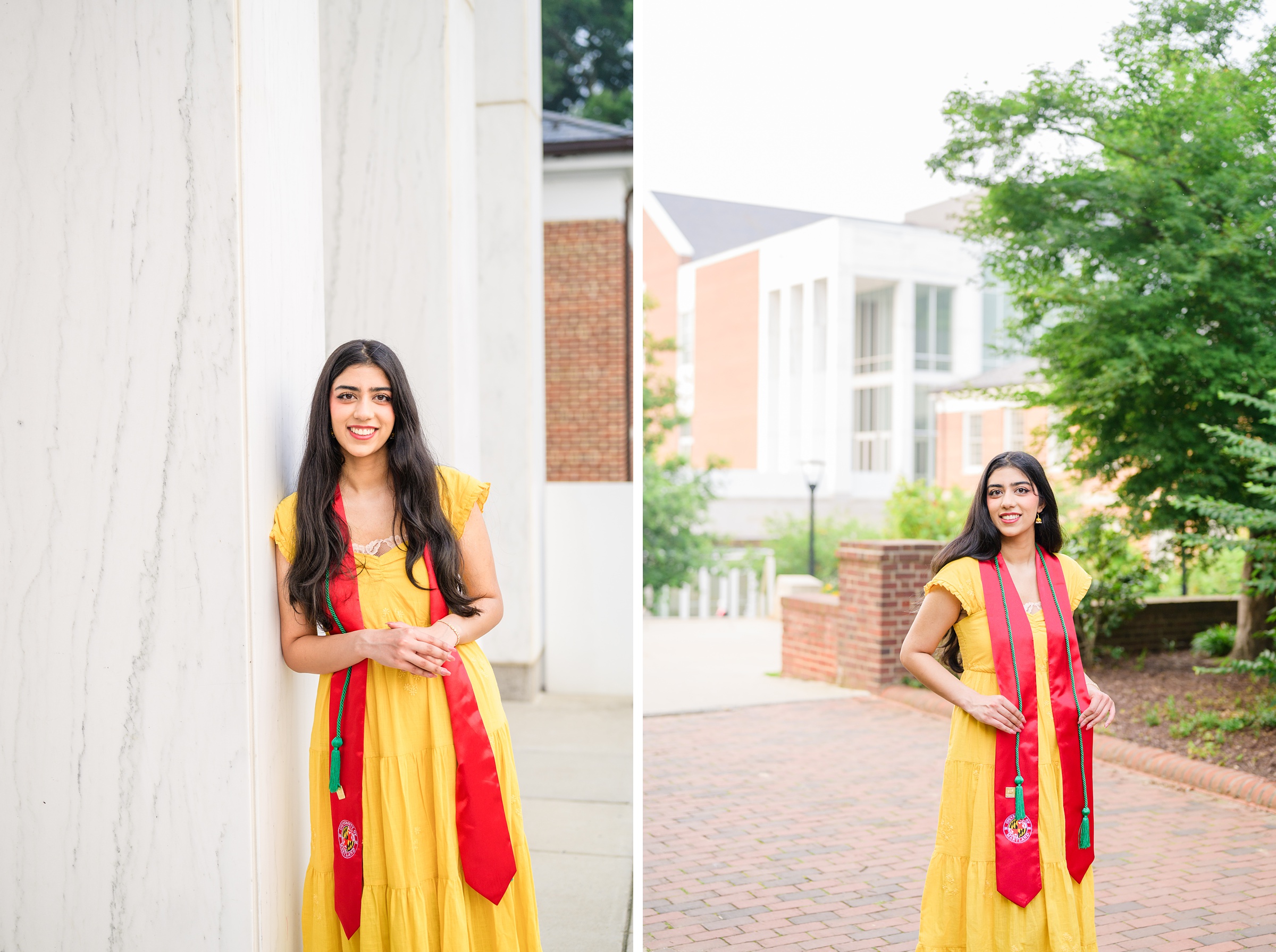 Zainab's college graduation portraits at UMD College Park photographed by Baltimore Photographer Cait Kramer